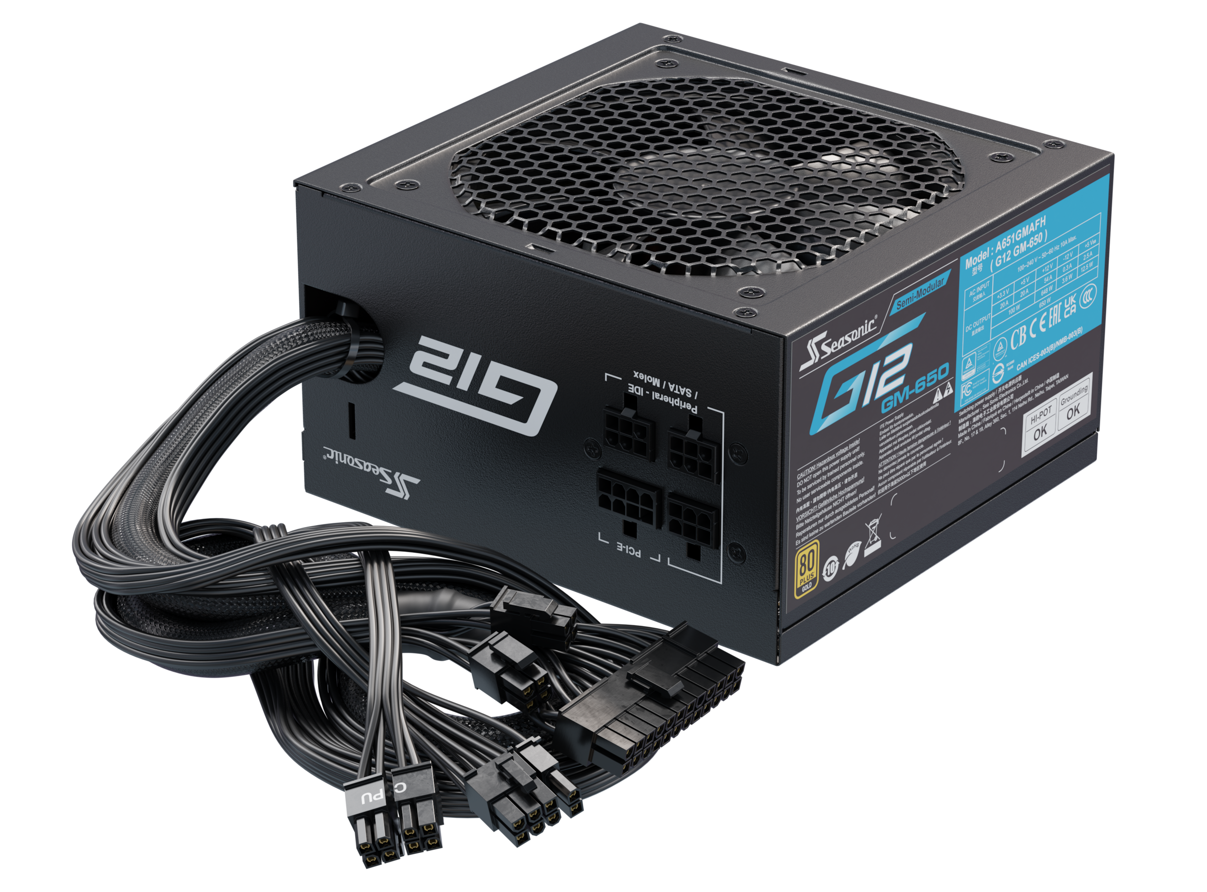 Seasonic PC-Netzteil »G12-GM-650«, (1 St.), 80+ Gold