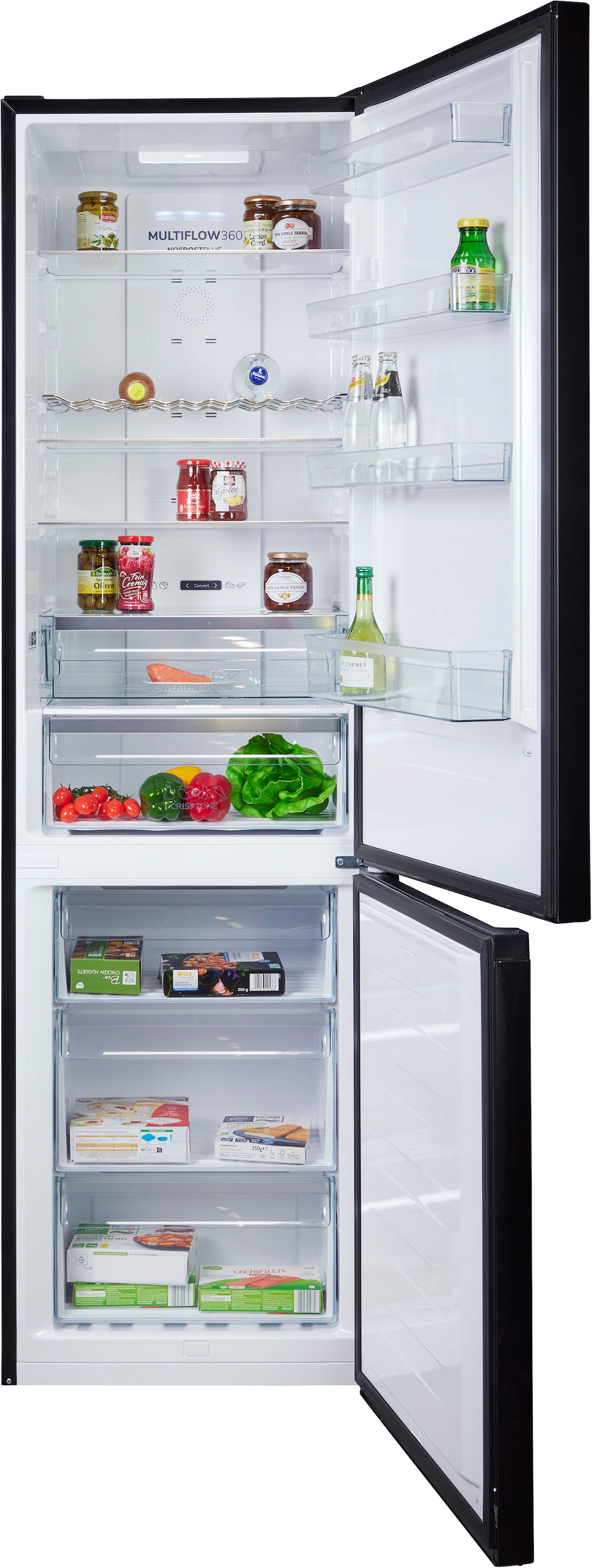 GORENJE Kühl-/Gefrierkombination »NRK620B61BX4OT«, kein Abtauen Dank NoFrostPlus, CrispZone mit Feuchteregulierung
