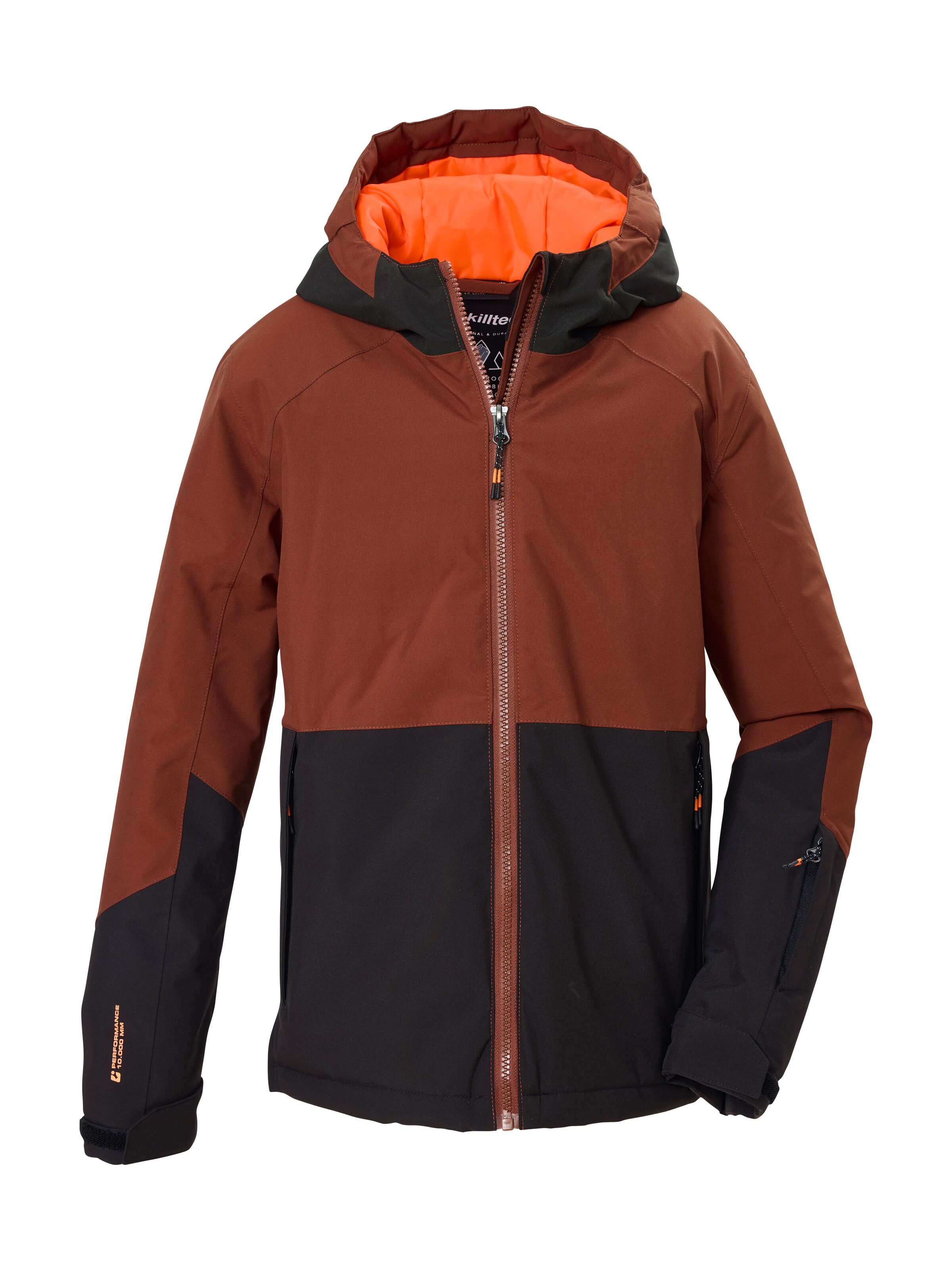 Killtec Skijacke "KSW 205 BYS SKI JCKT" Zweifarbige, wasserdichte, atmungsaktive Skijacke mit Extras