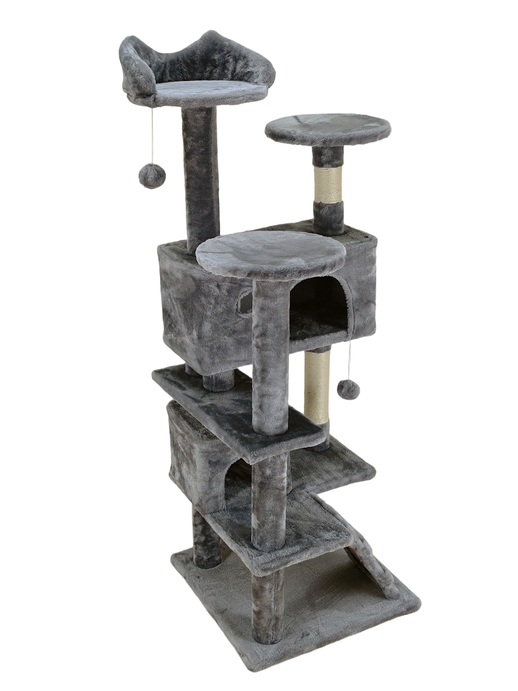 OTTO home Kratzbaum »Stubentiger« 139 cm hoch stabile Spanplatte, robuster Sisal und kuscheliger Plüsch