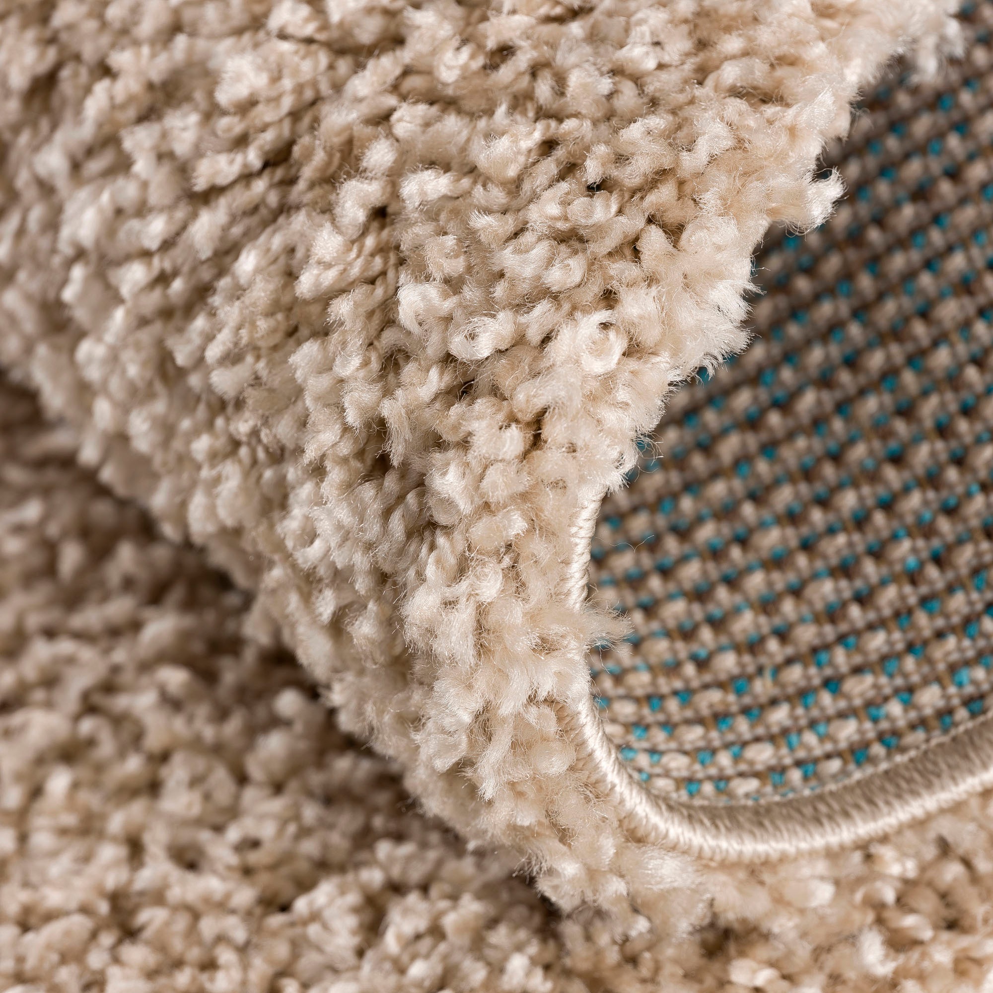 Sanat Hochflor-Teppich "LOCA" rund 30 mm Höhe Wohnzimmer, Langflor, Shaggy, günstig online kaufen