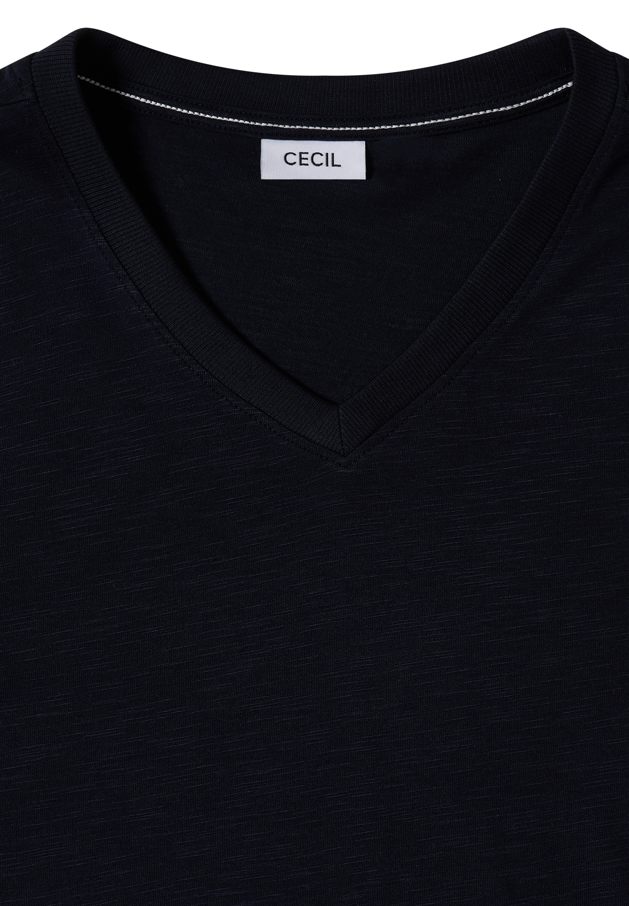 Cecil 3/4-Arm-Shirt aus softem Materialmix
