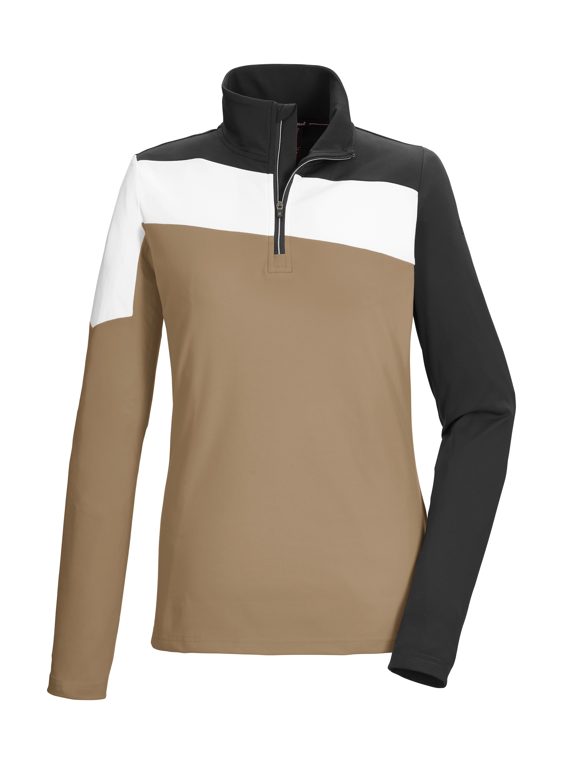 Killtec Langarmshirt "KSW 258 WMN LS SHRT" Langarmshirt aus Komfort-Stretch mit Stehkragen