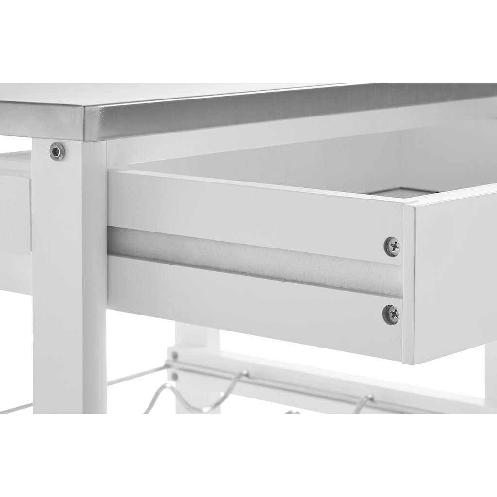 Home affaire Sideboard, mit Edelstahltop