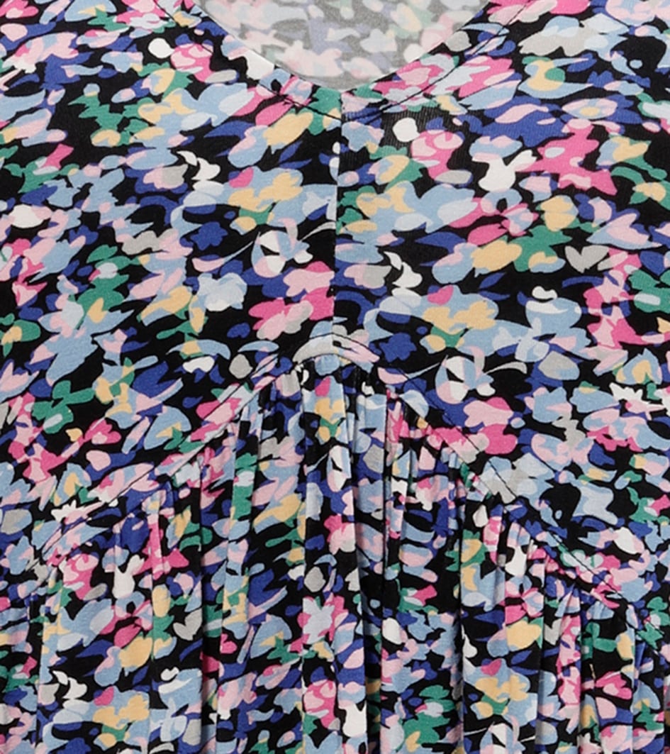 Aniston CASUAL Sommerkleid, mit farbenfrohen, grafischen Blümchen bedruckt