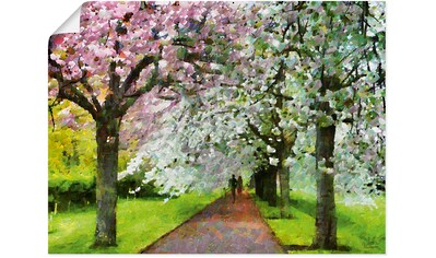 Artland Wandbild »Blühende Kirschen«, Baumbilder, (1 St.), in vielen Größen &... kaufen