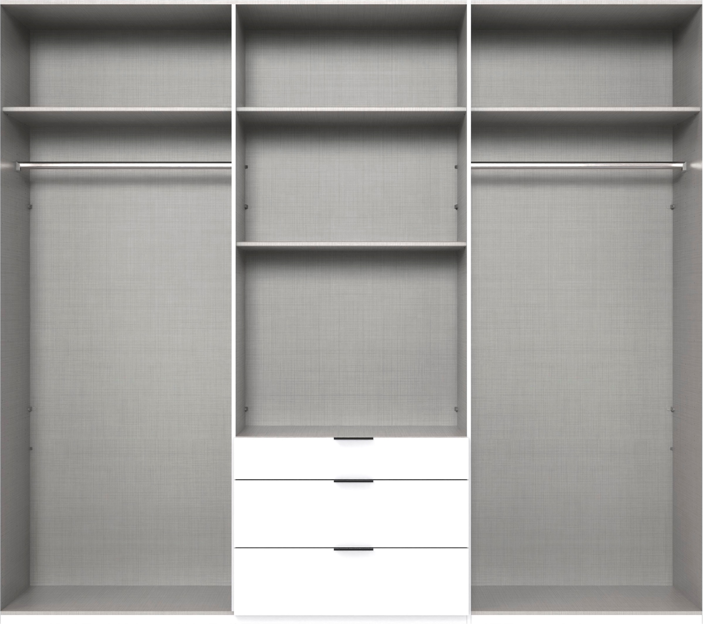 Thumbnail - Wimex Drehtürenschrank "Mugano" mit langen oder kurzen Griffen aus Metall, in vielen Breiten, 208 oder 236 cm hoch, Made...