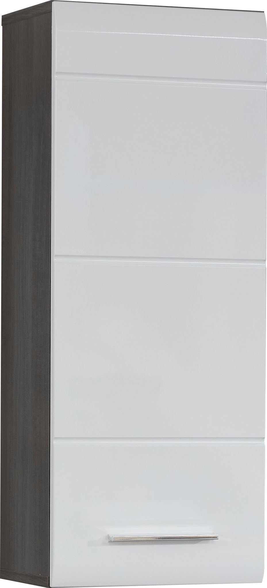 welltime Hängeschrank »Sovana« Badezimmerschrank mit 2 Fächern in Weiß - (B/T/H) 30/24/77 cm