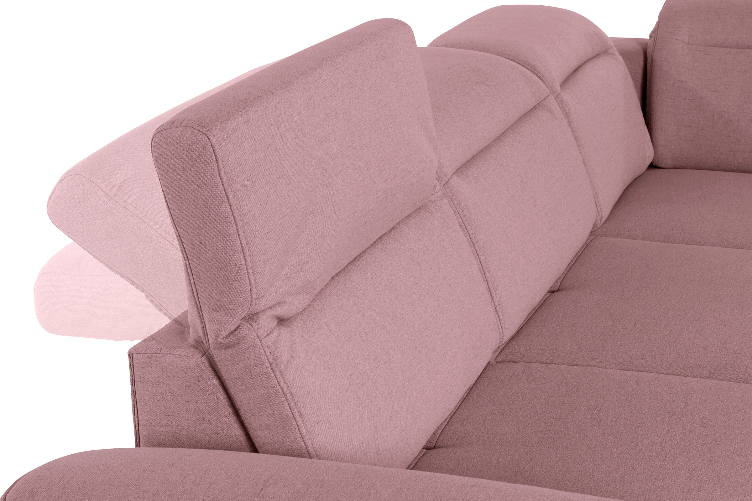 sit&more Ecksofa »Percy L-Form«, 12 cm Fußhöhe, Sitztiefenverstellung, wahlweise in 2 Fußfarben