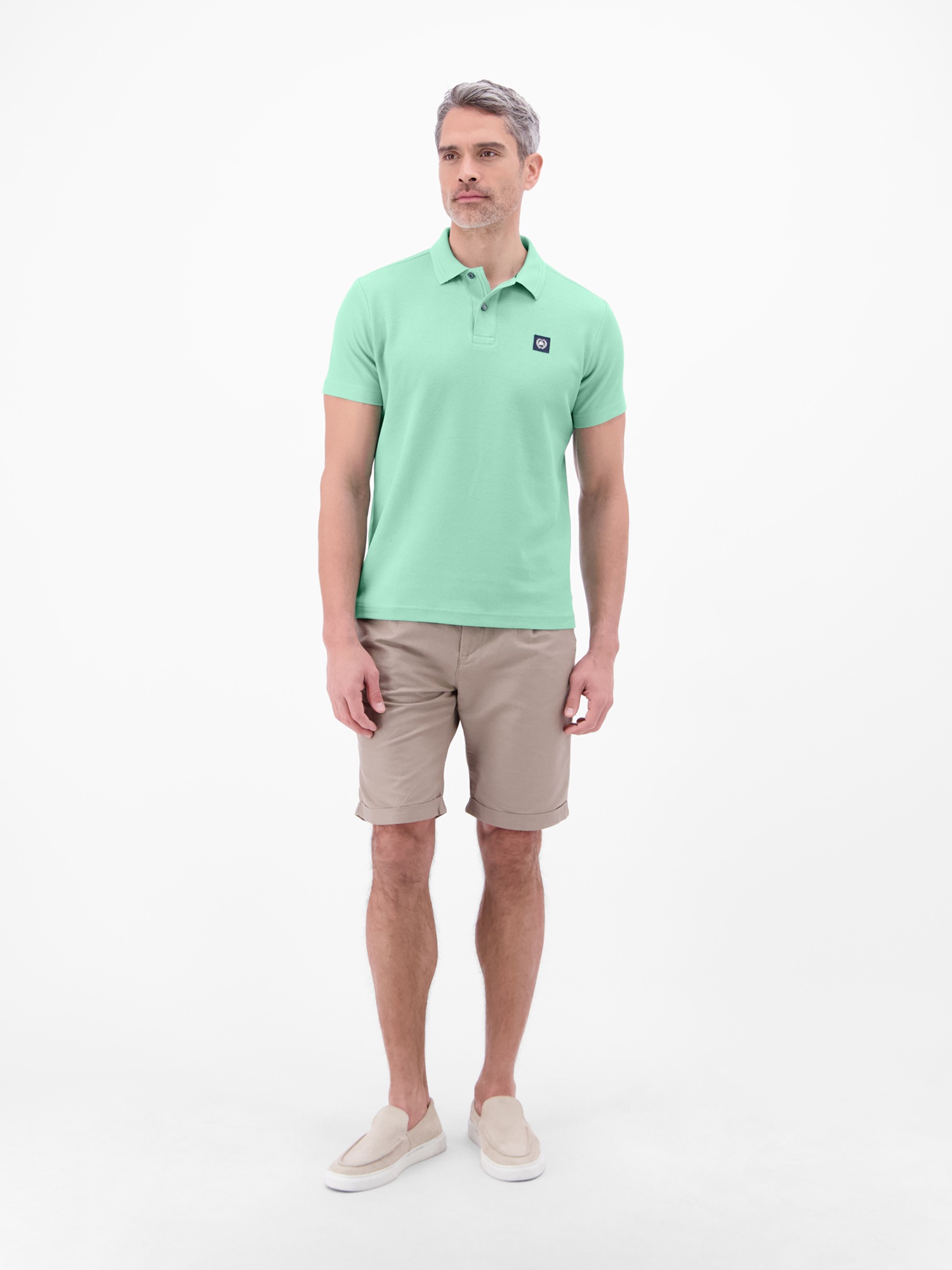 LERROS Poloshirt »Poloshirt mit Waffelstruktur aus 100 % Baumwolle«