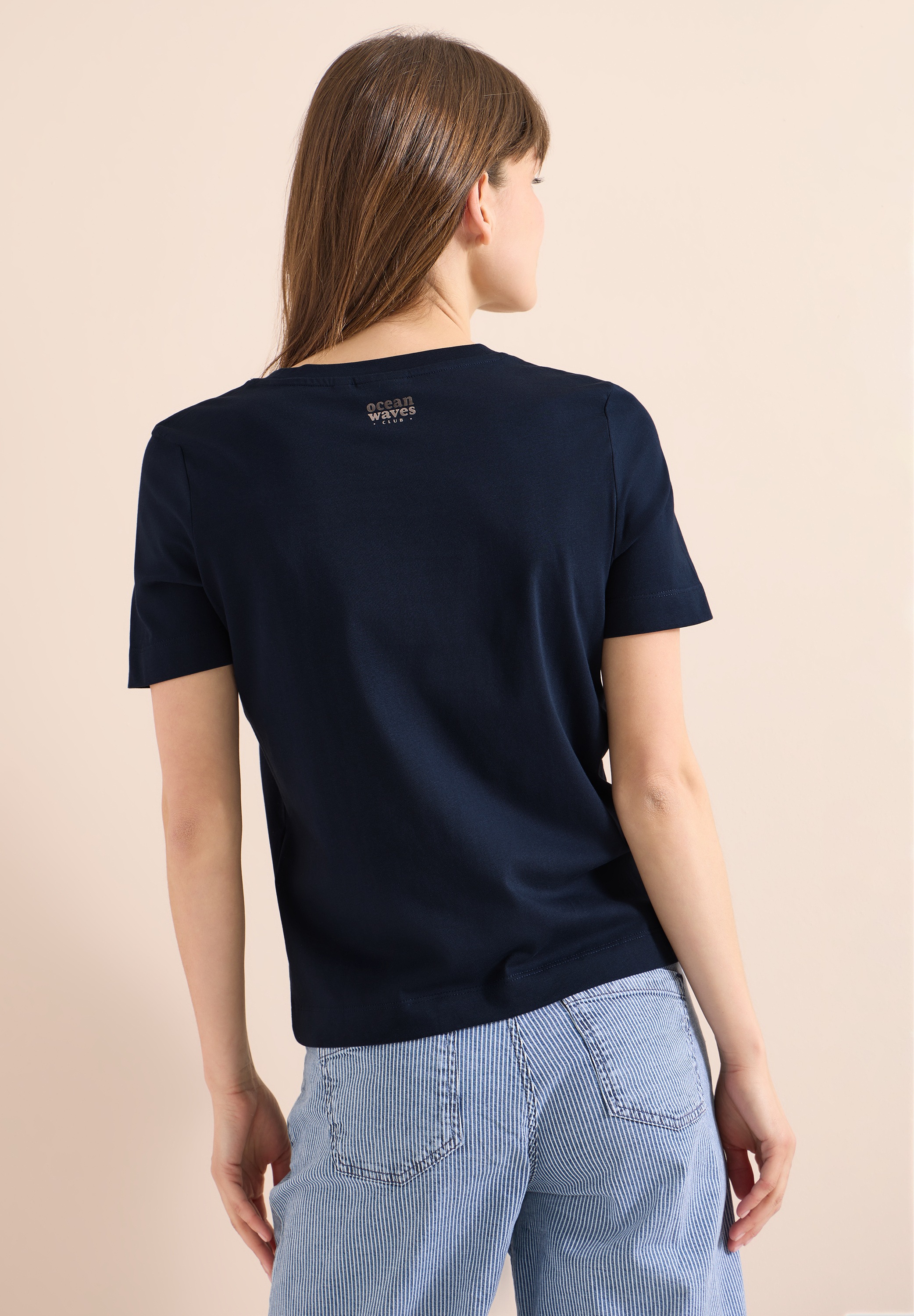 Cecil T-Shirt aus reiner Baumwolle