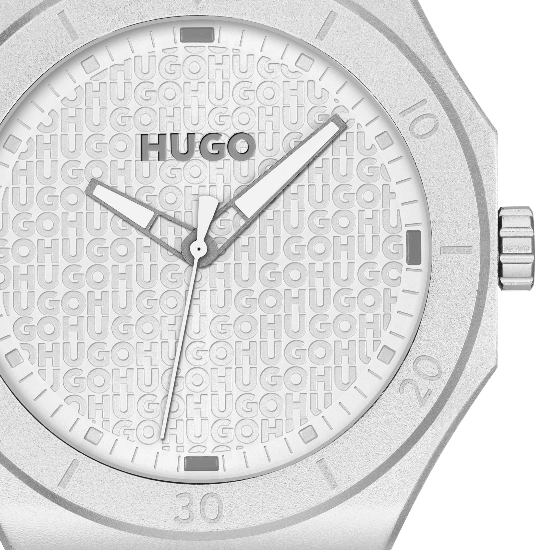HUGO Quarzuhr »#GRAIL LIGHT«, Armbanduhr, Herrenuhr, Silikonarmband, analog
