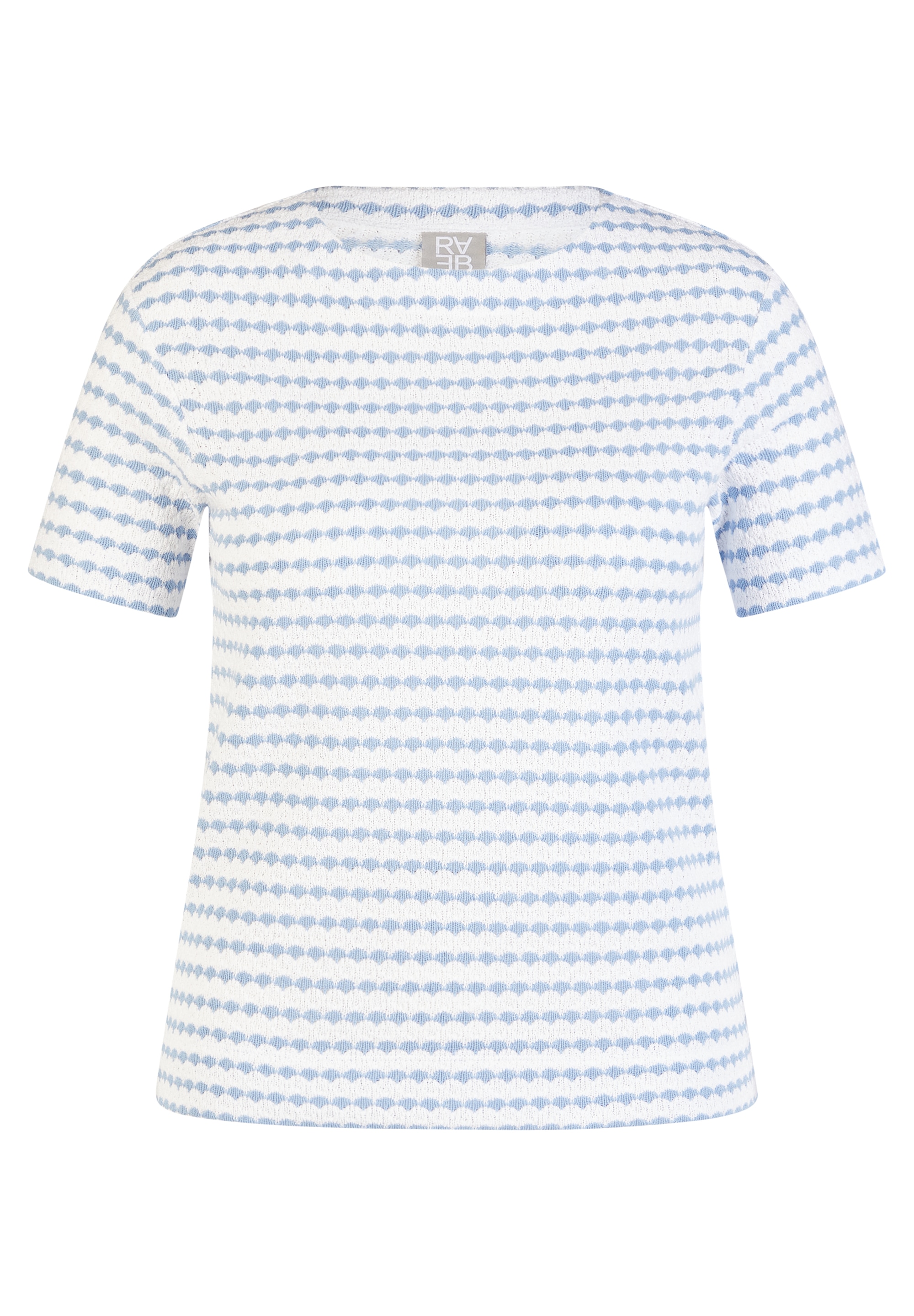 Rabe T-Shirt gestreift, im Strick-Look
