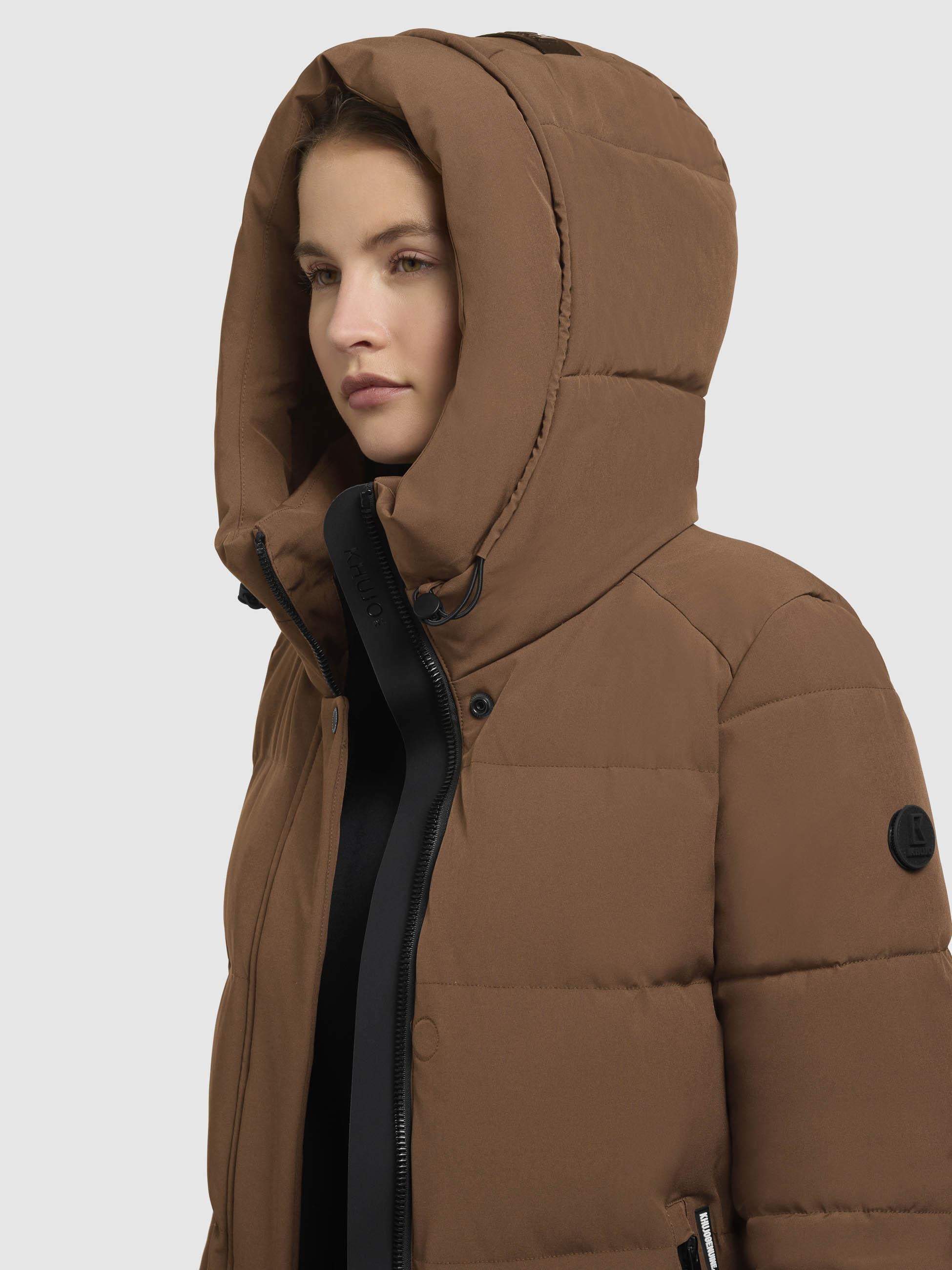 khujo Steppjacke »Lola-YM«, mit Kapuze, warme Winterjacke mit großzügiger Kapuze