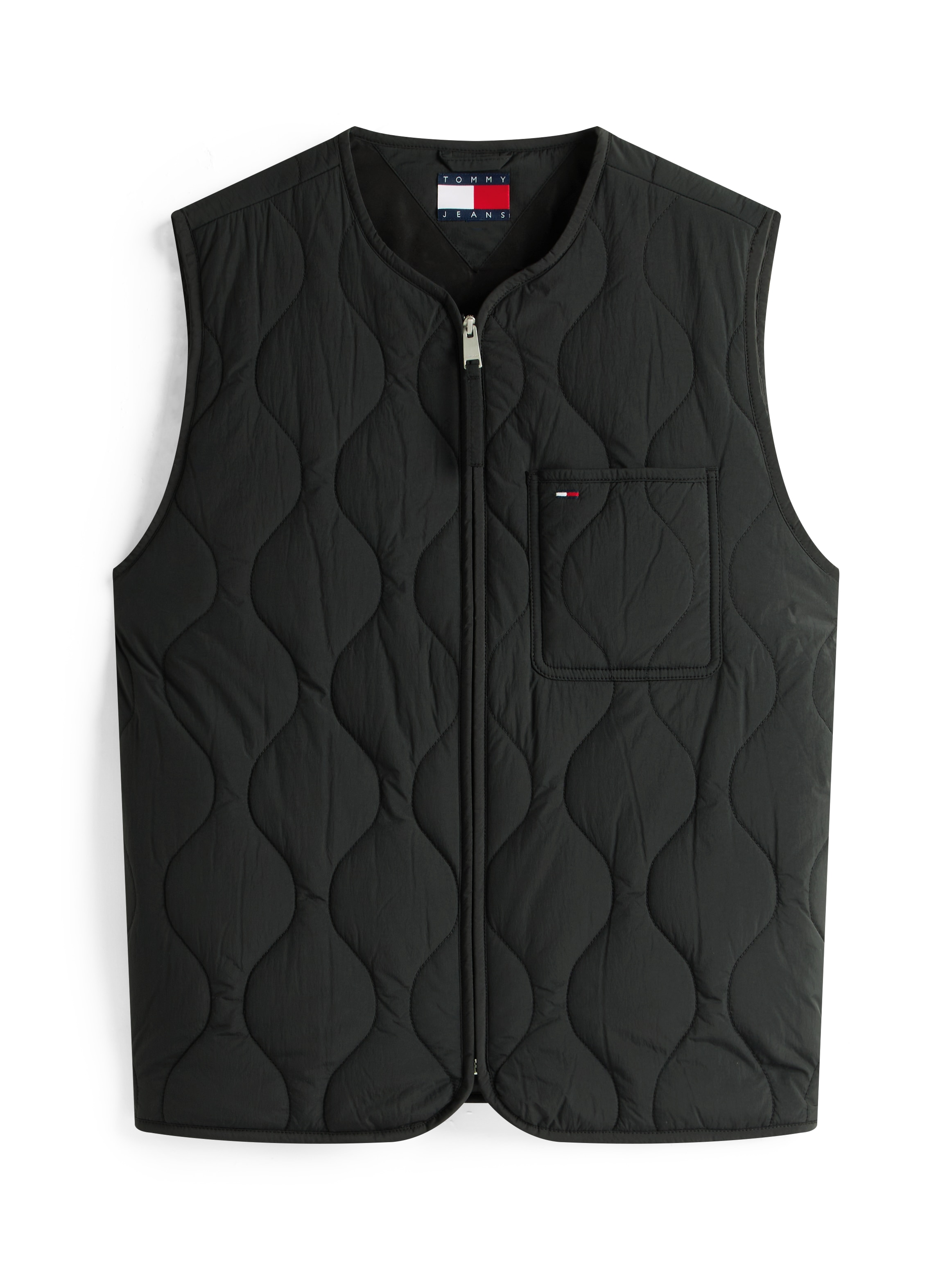 Tommy Jeans Steppweste »TJM QUILTED VEST EXT«, Mit Rundhalsausschnitt