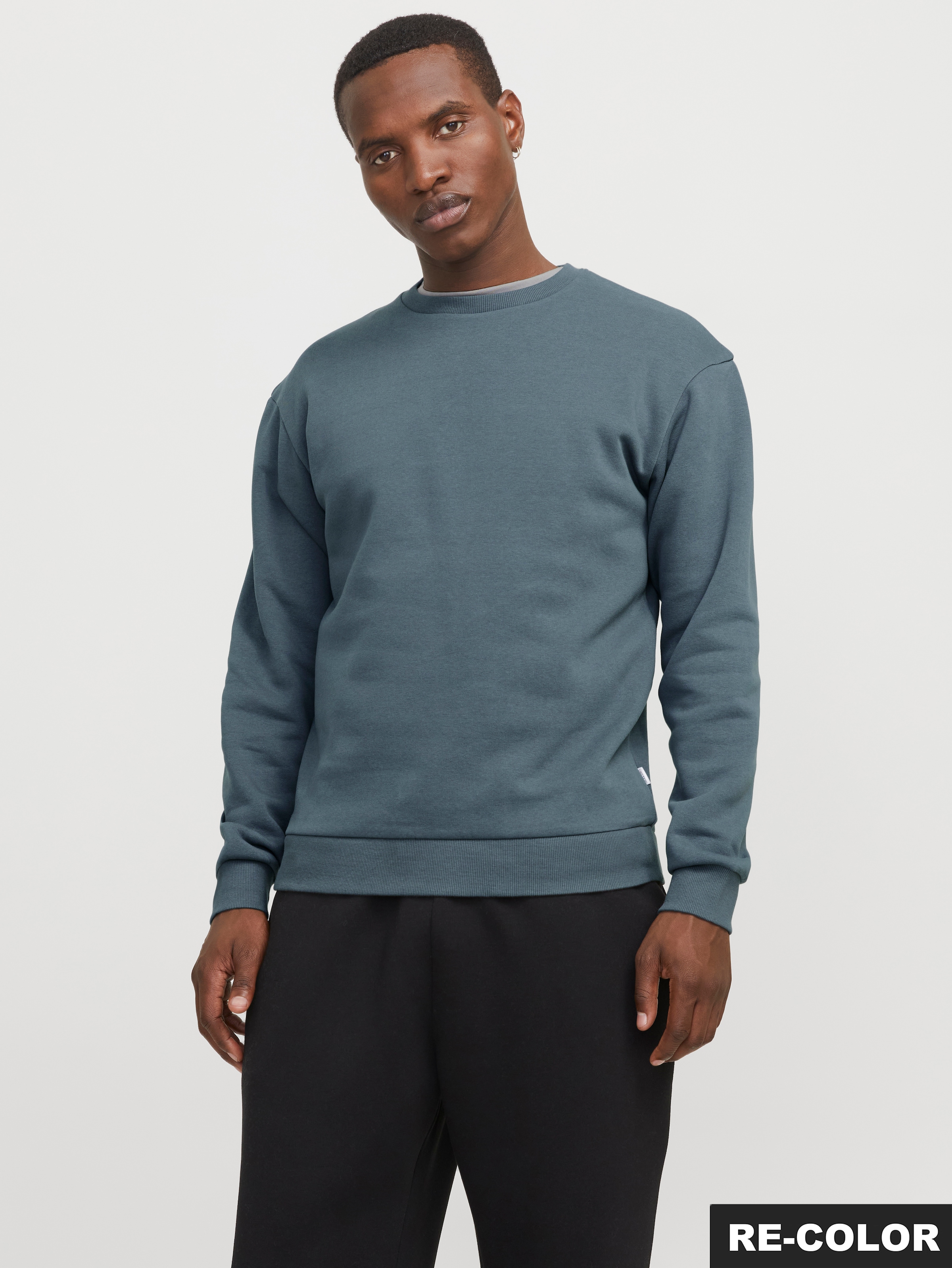 Jack & Jones Sweatshirt "JJEBRADLEY SWEAT CREW NOOS", mit Rippbündchen günstig online kaufen