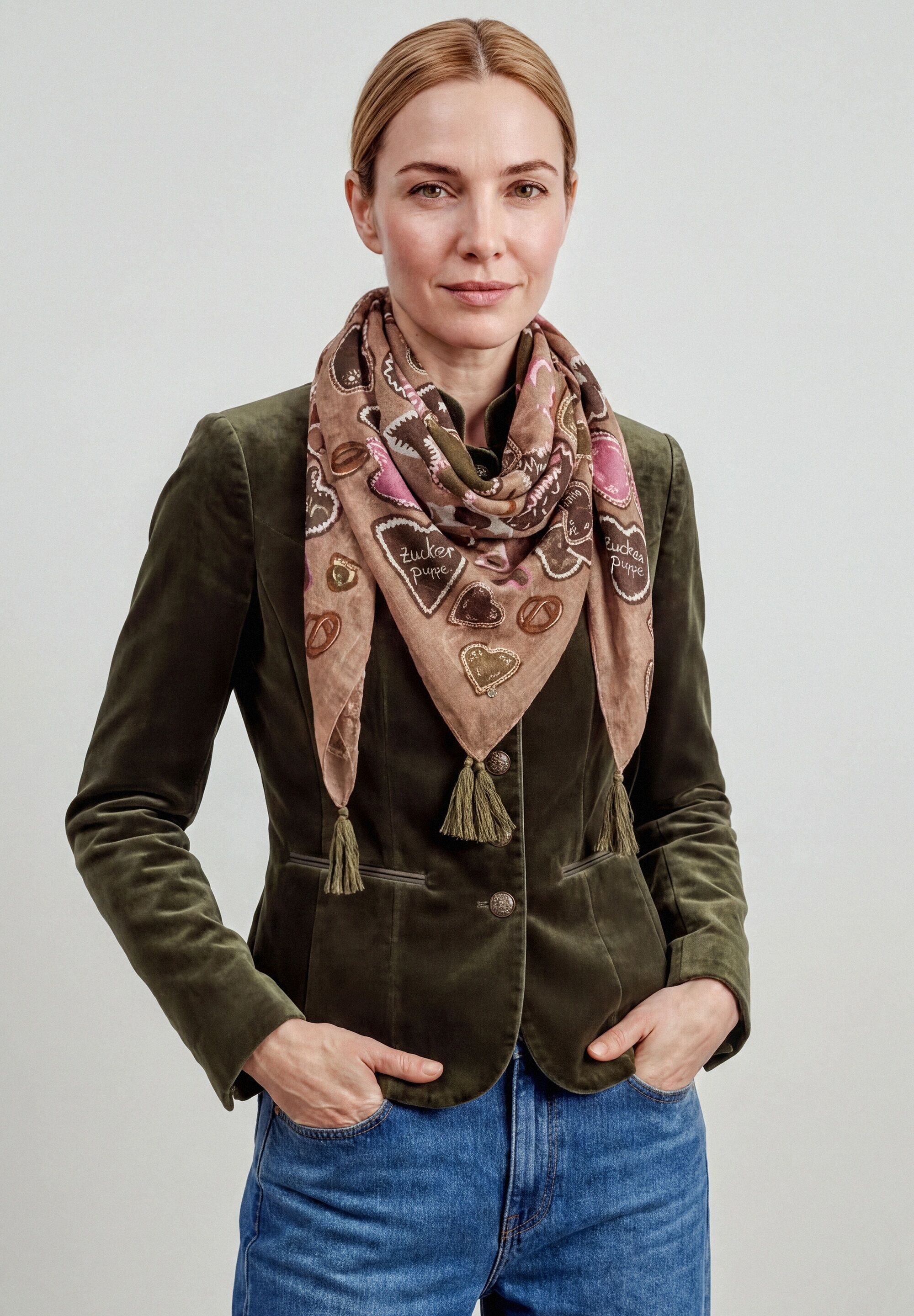 Codello Modetuch »Codello Tuch« mit Oktoberfest-Herzmotiven