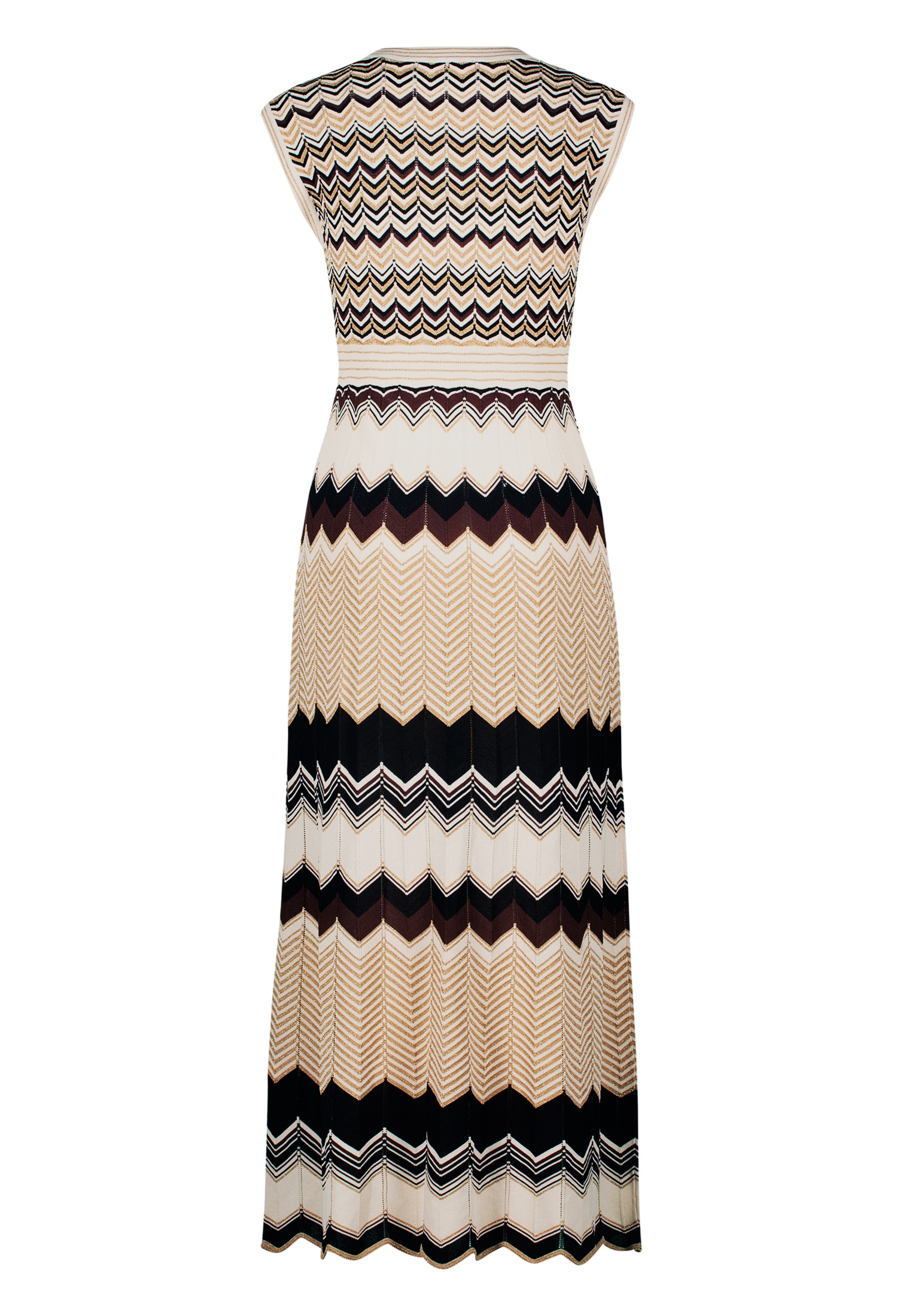 Zero Strickkleid »zero Strickkleid mit Zickzackmuster«, Falten