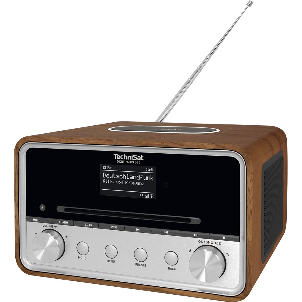 TechniSat Radio »DIGITRADIO 586«, (Bluetooth-A2DP Bluetooth-AVRCP Bluetooth-WLAN Digitalradio (DAB+)-Internetradio-UKW mit RDS 20 W)