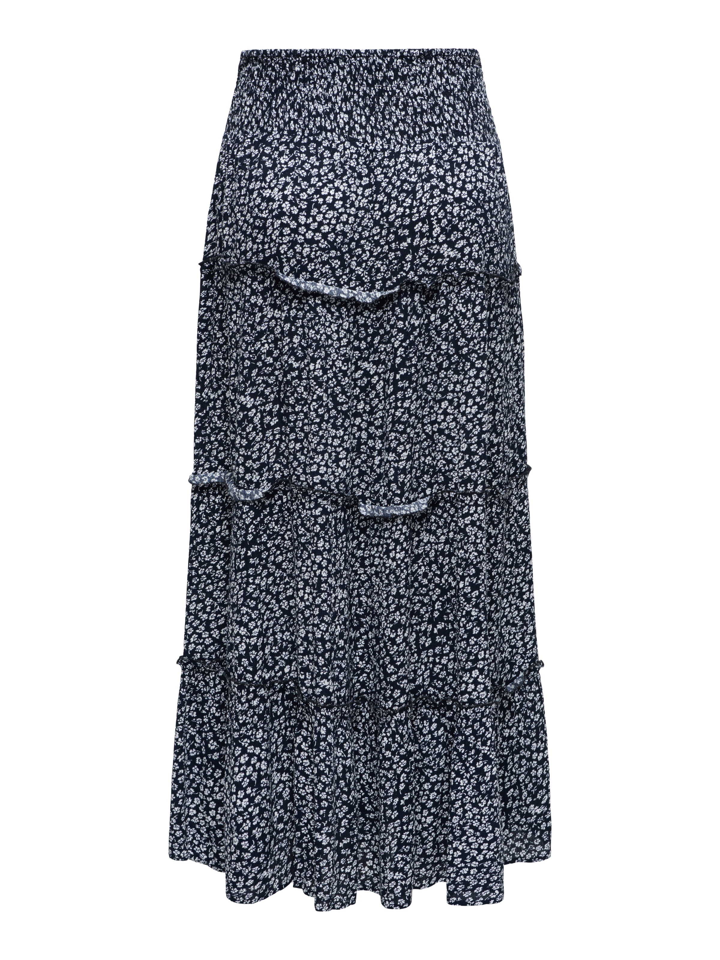 ONLY Maxirock "ONLFERNANDA LIFE LAYRED LONG SKIRT NOOS" Viskose, gesmoktes günstig online kaufen