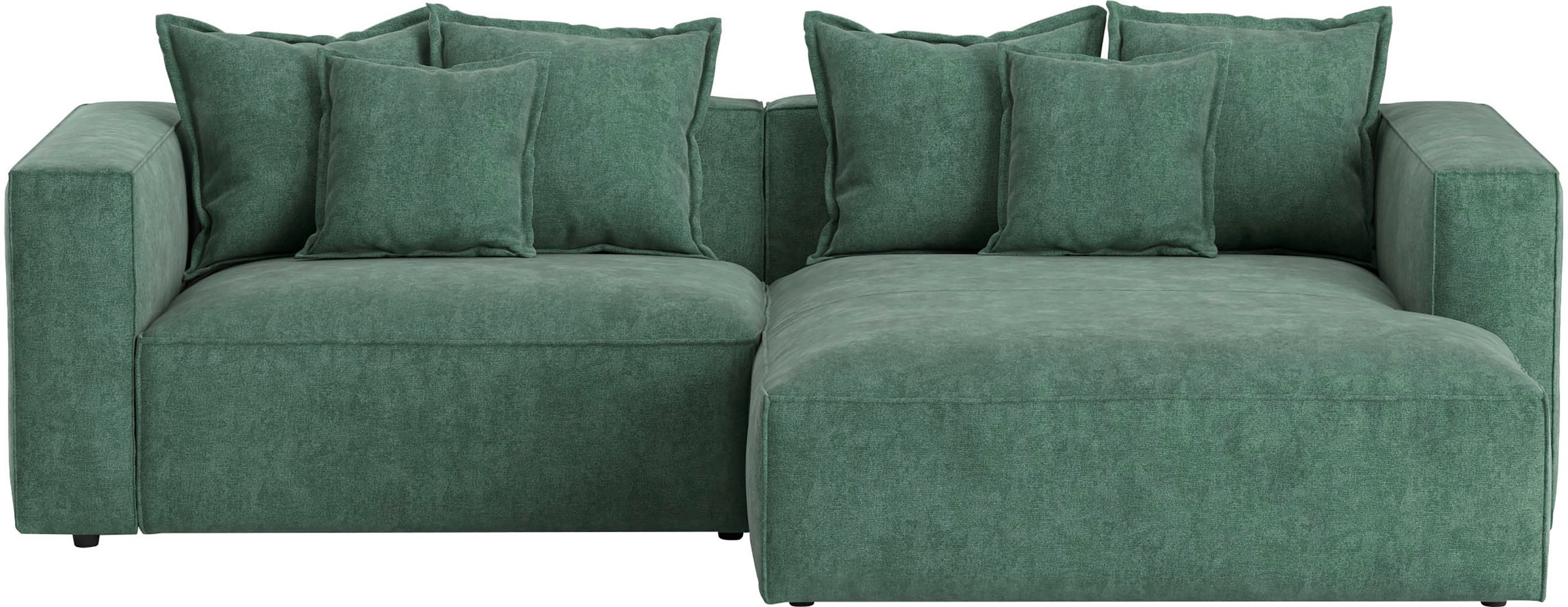 INOSIGN Ecksofa "Cowboy L-Form", mit 6 Kissen, kubisches Sofa günstig online kaufen