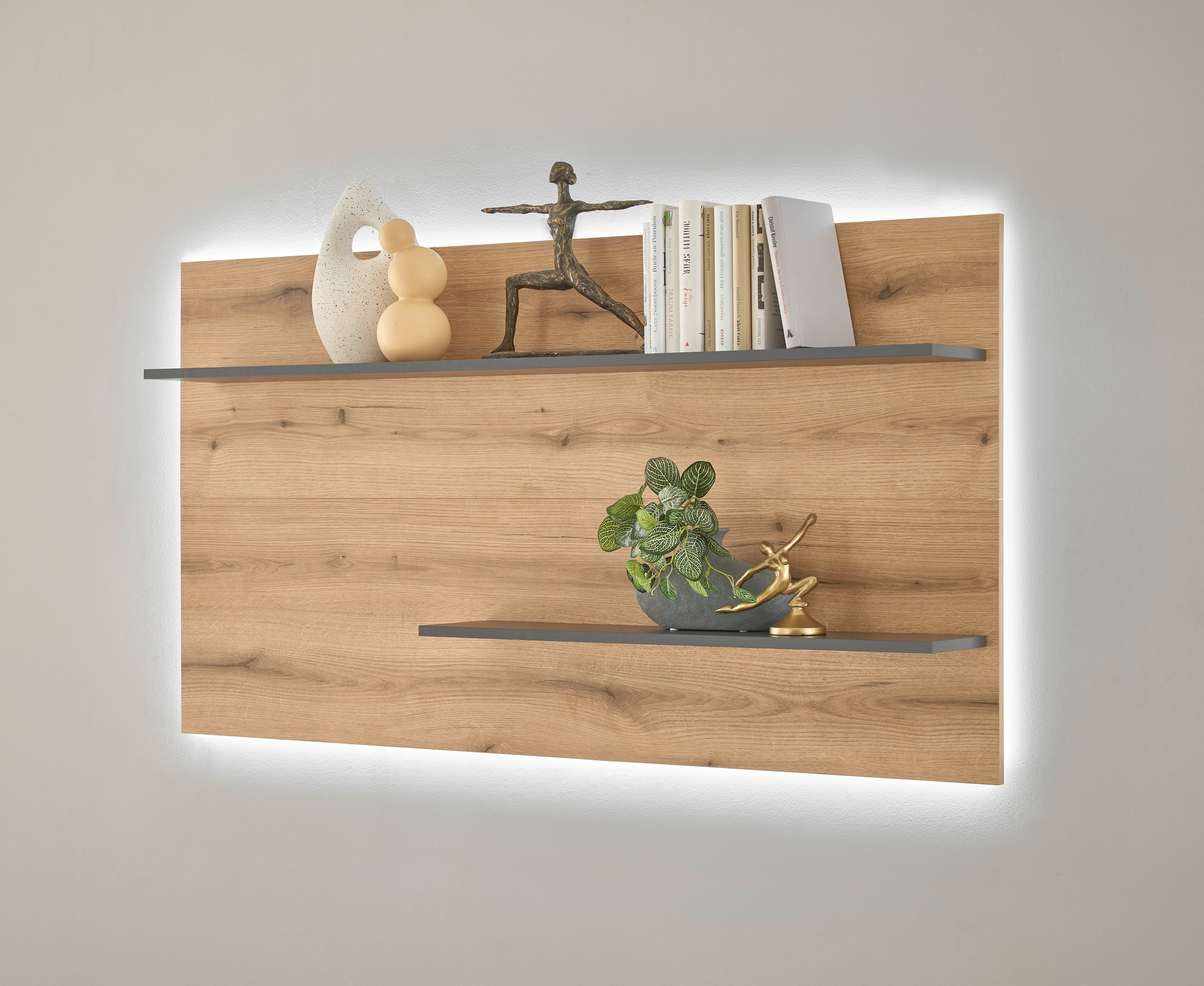 Home affaire Wandregal "City/Giron, modernes Wandboard, Wandhalter mit Abla günstig online kaufen