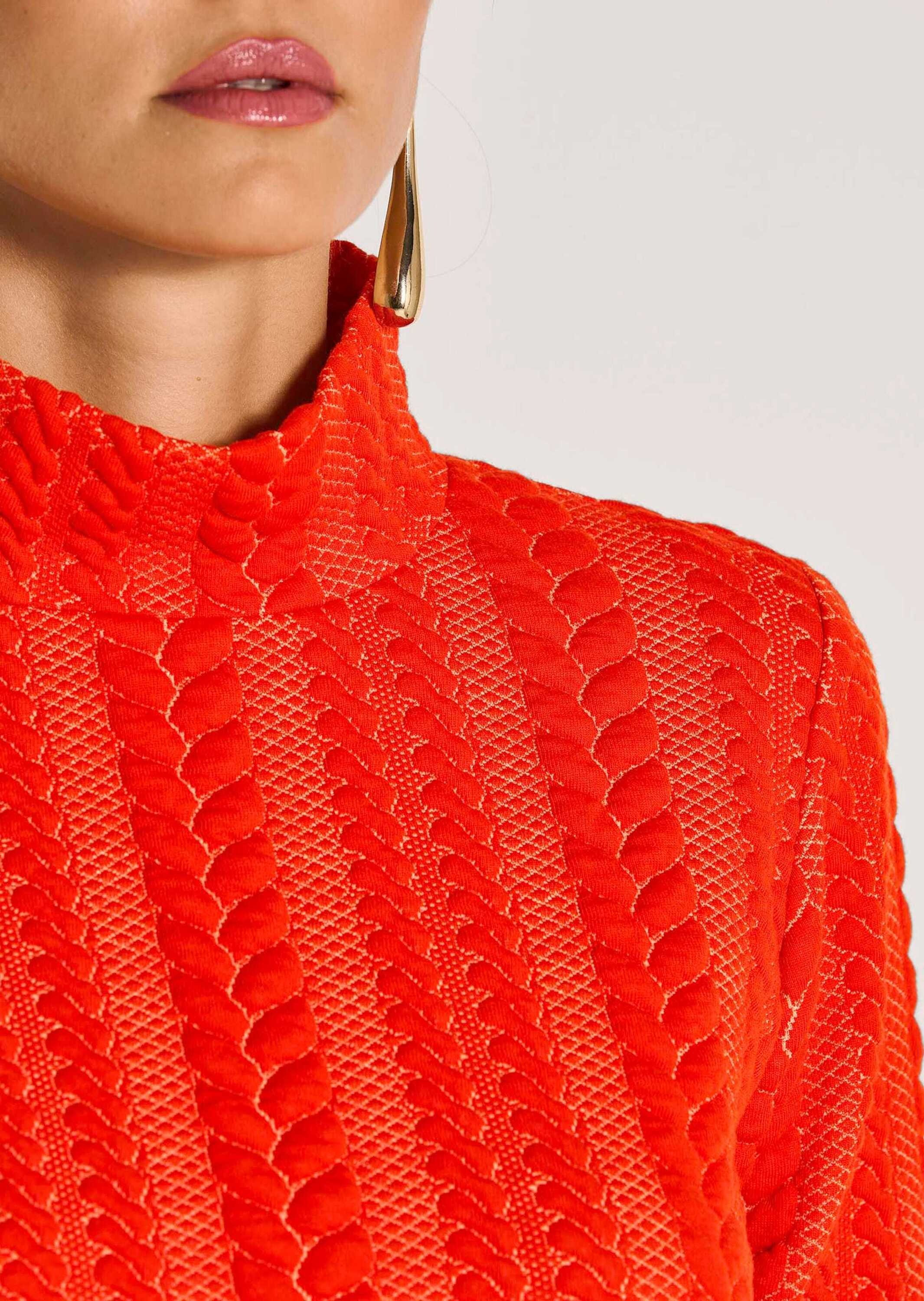 MADELEINE Langarmshirt »Sweatshirt Sweatshirt mit Zopfstruktur«