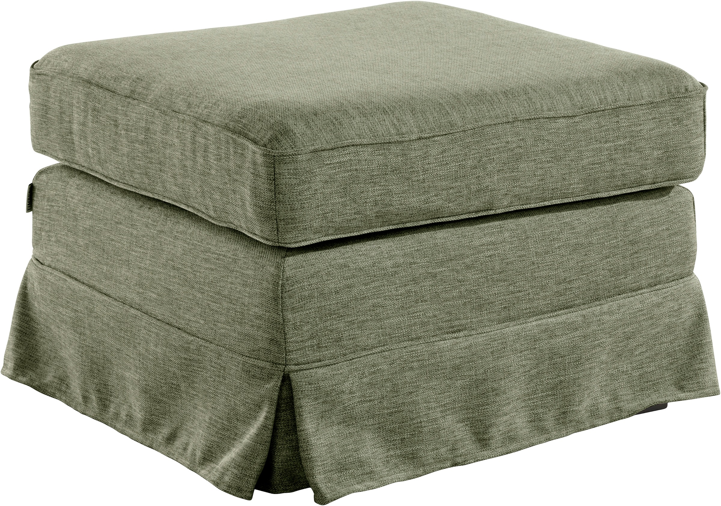 Home affaire Polsterhocker »Shadmoor«, Hussenoptik, in uni oder mit Blumendruck, passend zur Shadmoor-Serie