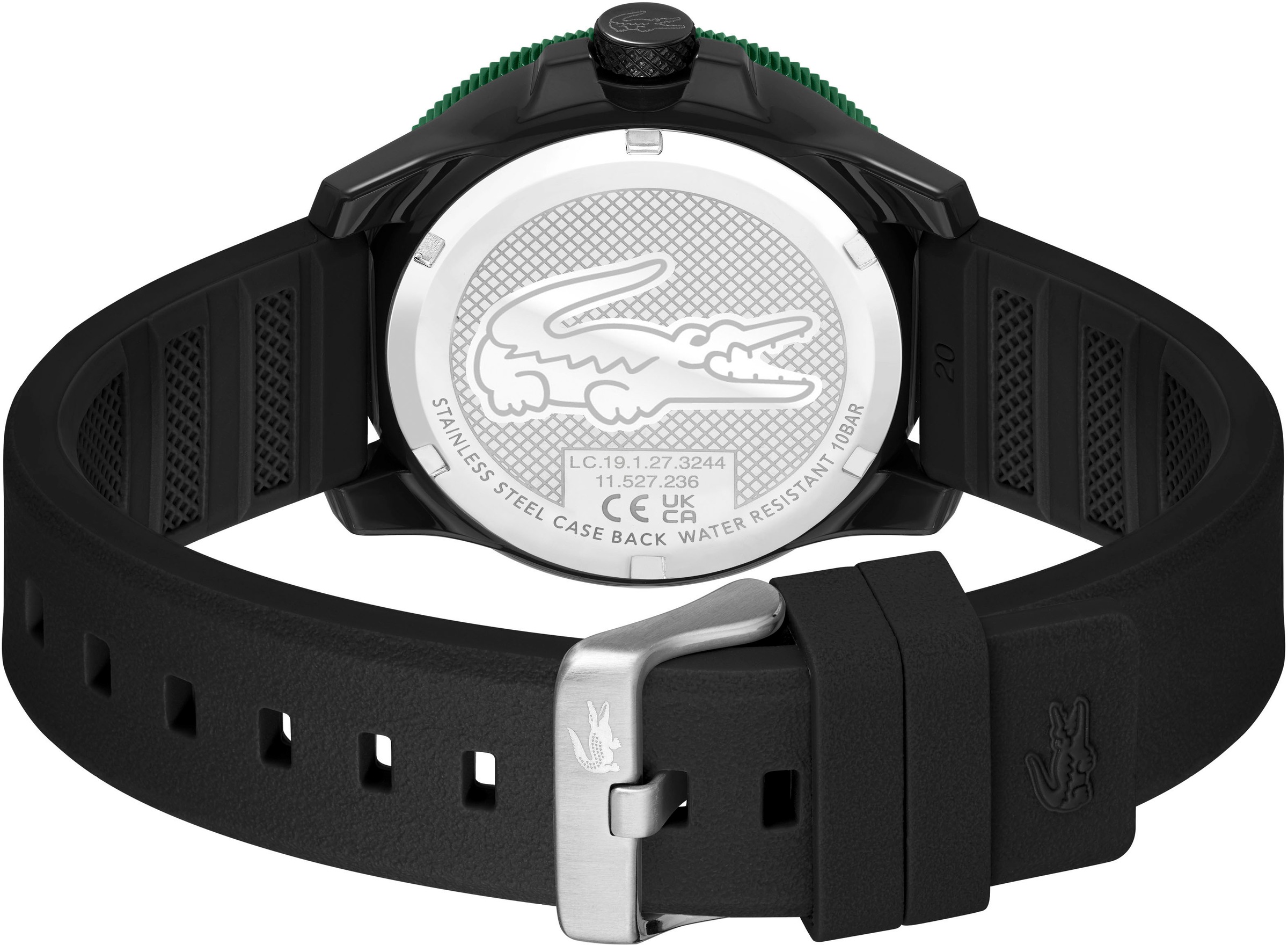 Lacoste Quarzuhr »LACOSTE.12.12 SCUBA«, Armbanduhr, Herrenuhr, Silikonarmband, analog