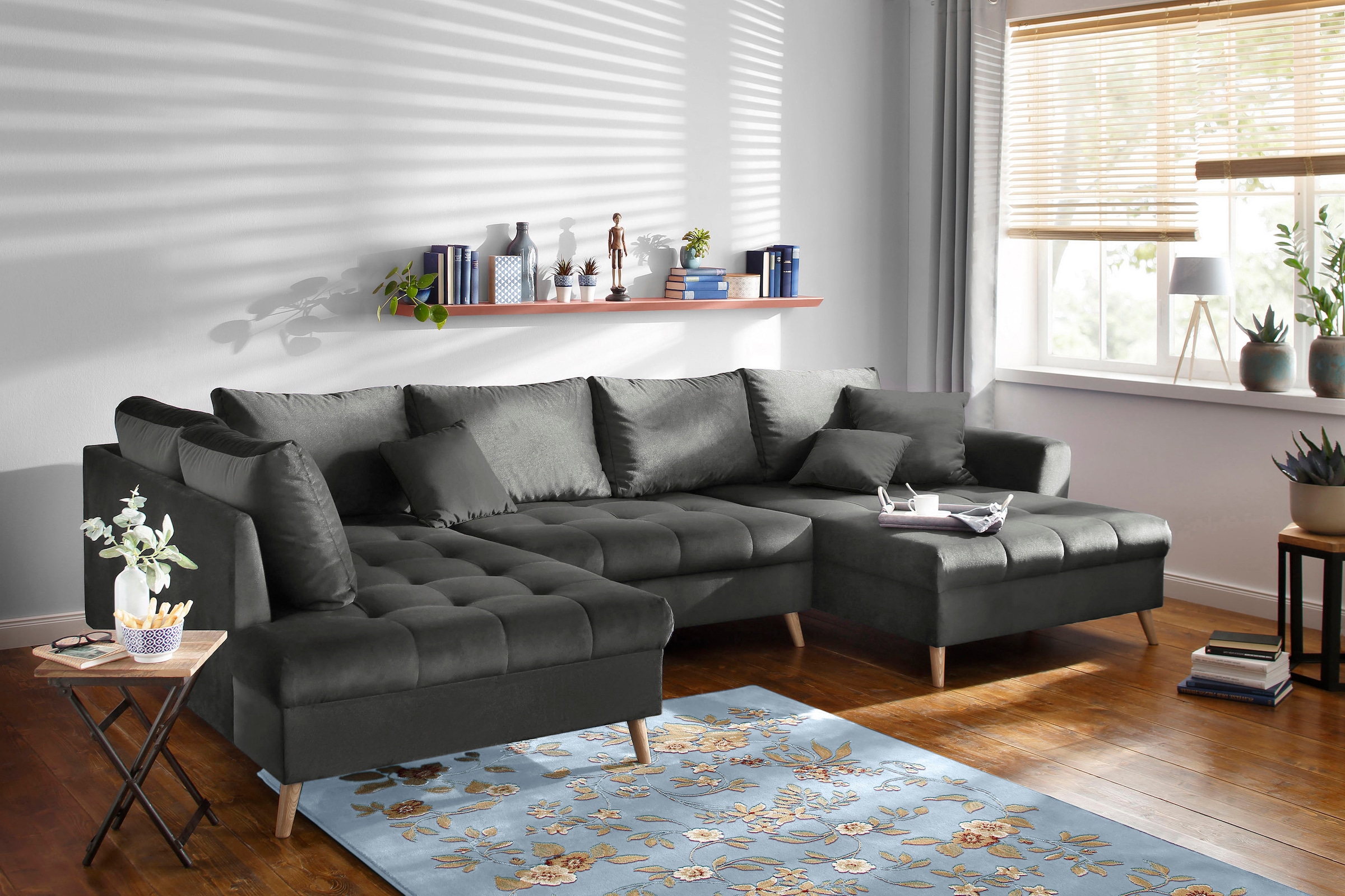 Home affaire Wohnlandschaft »Penelope Luxus«, mit besonders hochwertiger  Polsterung für bis zu 140 kg pro Sitzfläche kaufen | BAUR