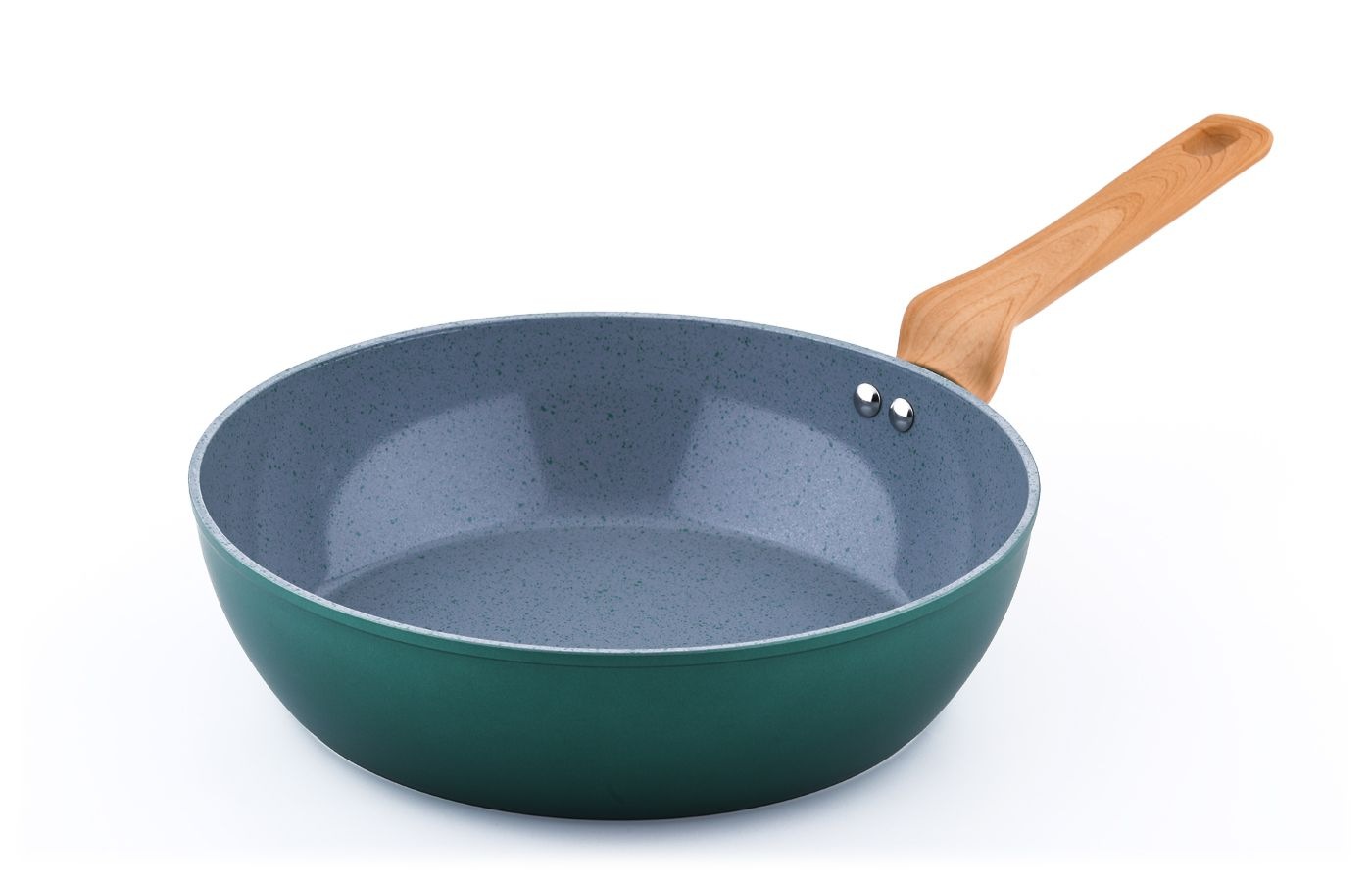 CS Koch-Systeme Schmorpfanne »PURE, antihaftbeschichtet, grün« Aluminium 1 tlg. antihaftbeschichtet