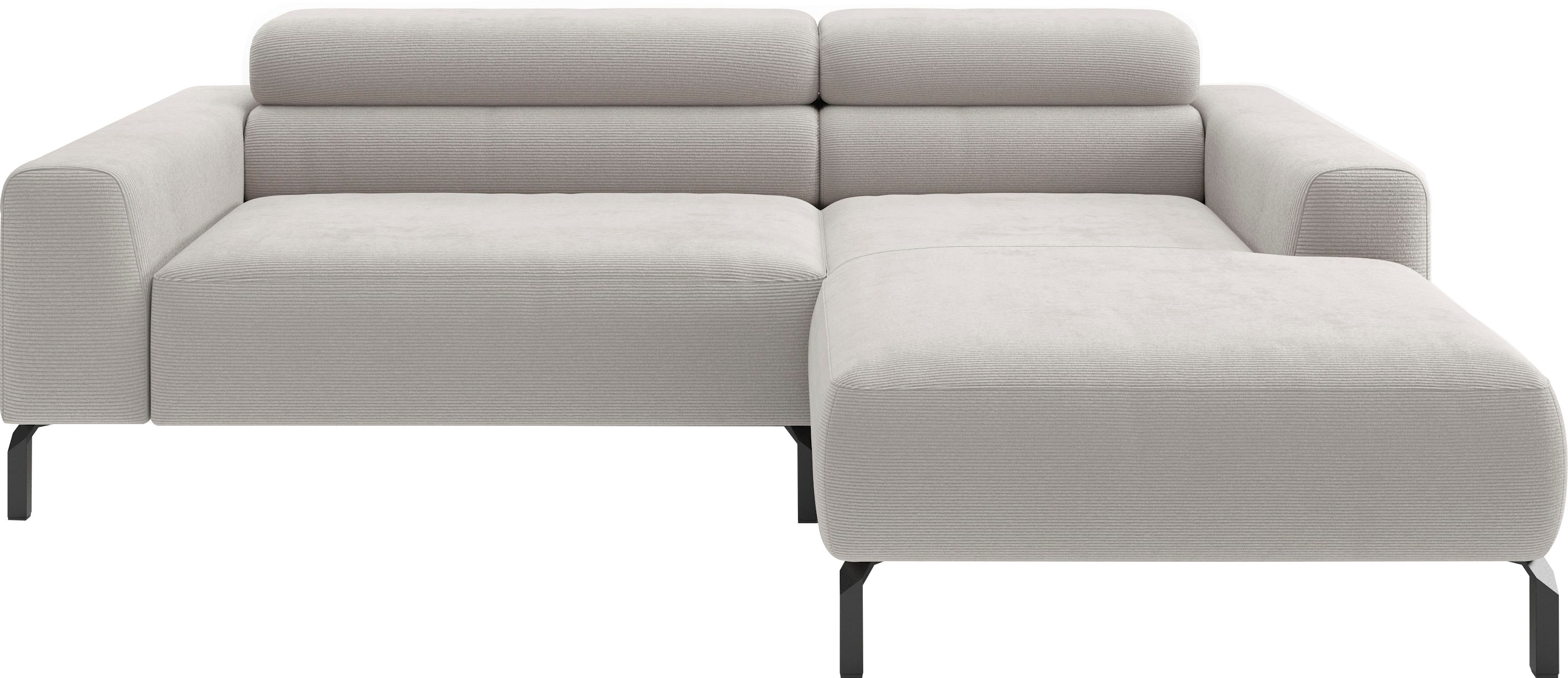 Home affaire Ecksofa "Ecksofa, L-Form, incl. Kopfteilverstellung, Breite 223 cm" wahlweise elektrische Sitztiefenverstellung