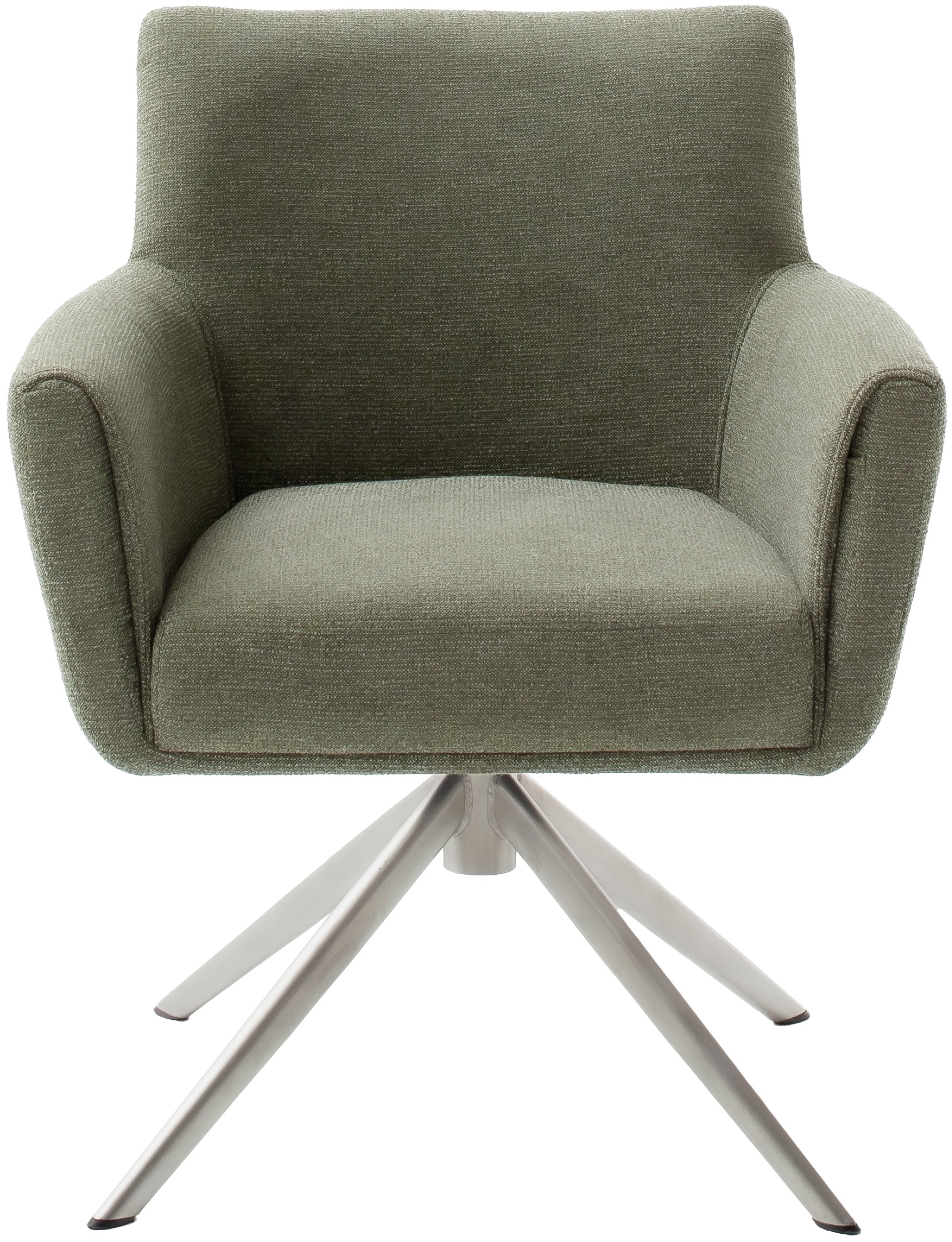 MCA furniture 4-Fußstuhl »WILSON Esszimmerstuhl, Armlehnstuhl, Polsterstuhl, modern«, (Set), 2 St., Flachgewebe, Stuhl, Armlehnenstuhl, drehbar, Taschenfederkern, belastbar 160 kg,XXL