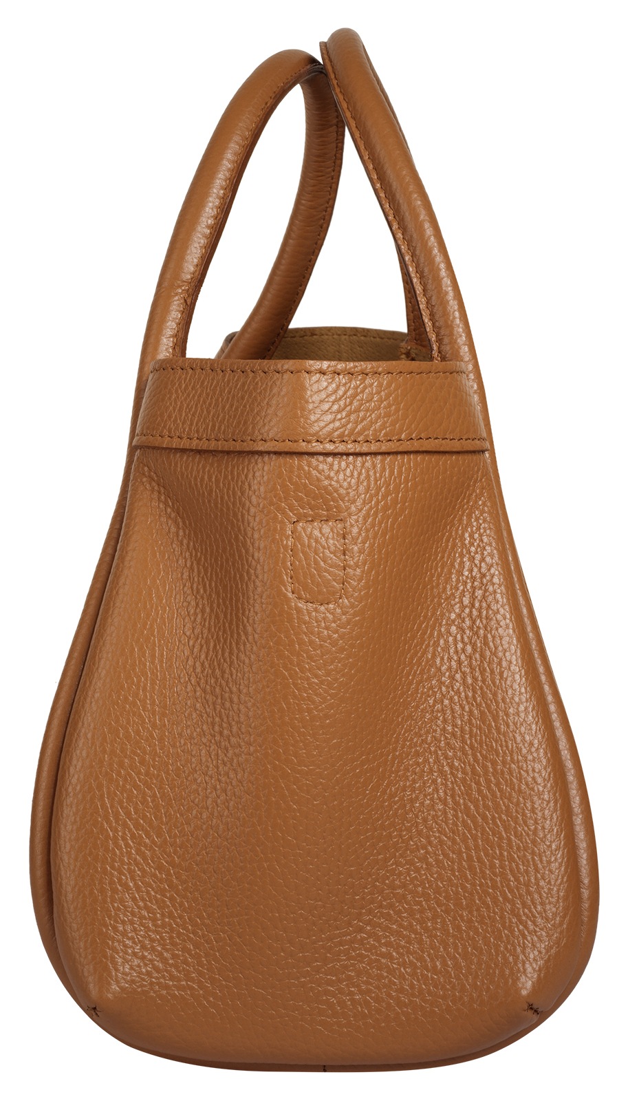 Henkeltasche CLUTY "2 in 1", Damen, Gr. B/H/T: 34cm x 20cm x 13cm onesize, cognac, Leder, leicht glänzend, unifarben, Taschen, echt Leder, Made in Italy 3