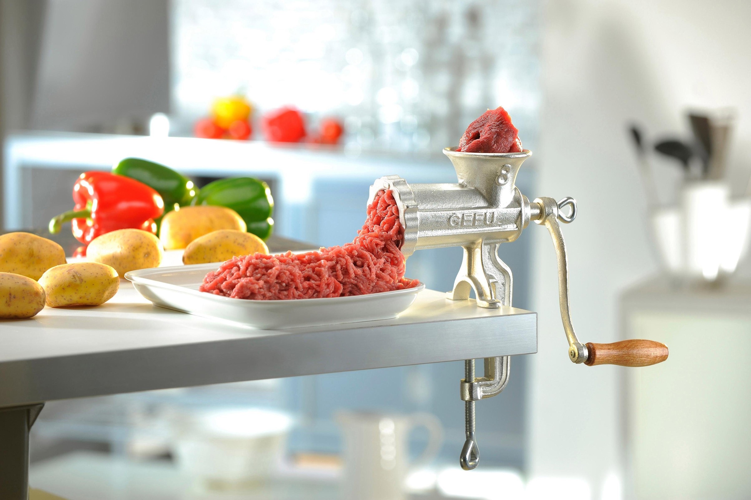 GEFU Fleischwolf "TRICA, Gr. 7/8, mit Edelstahl-Schneidmessern" ideal für d günstig online kaufen