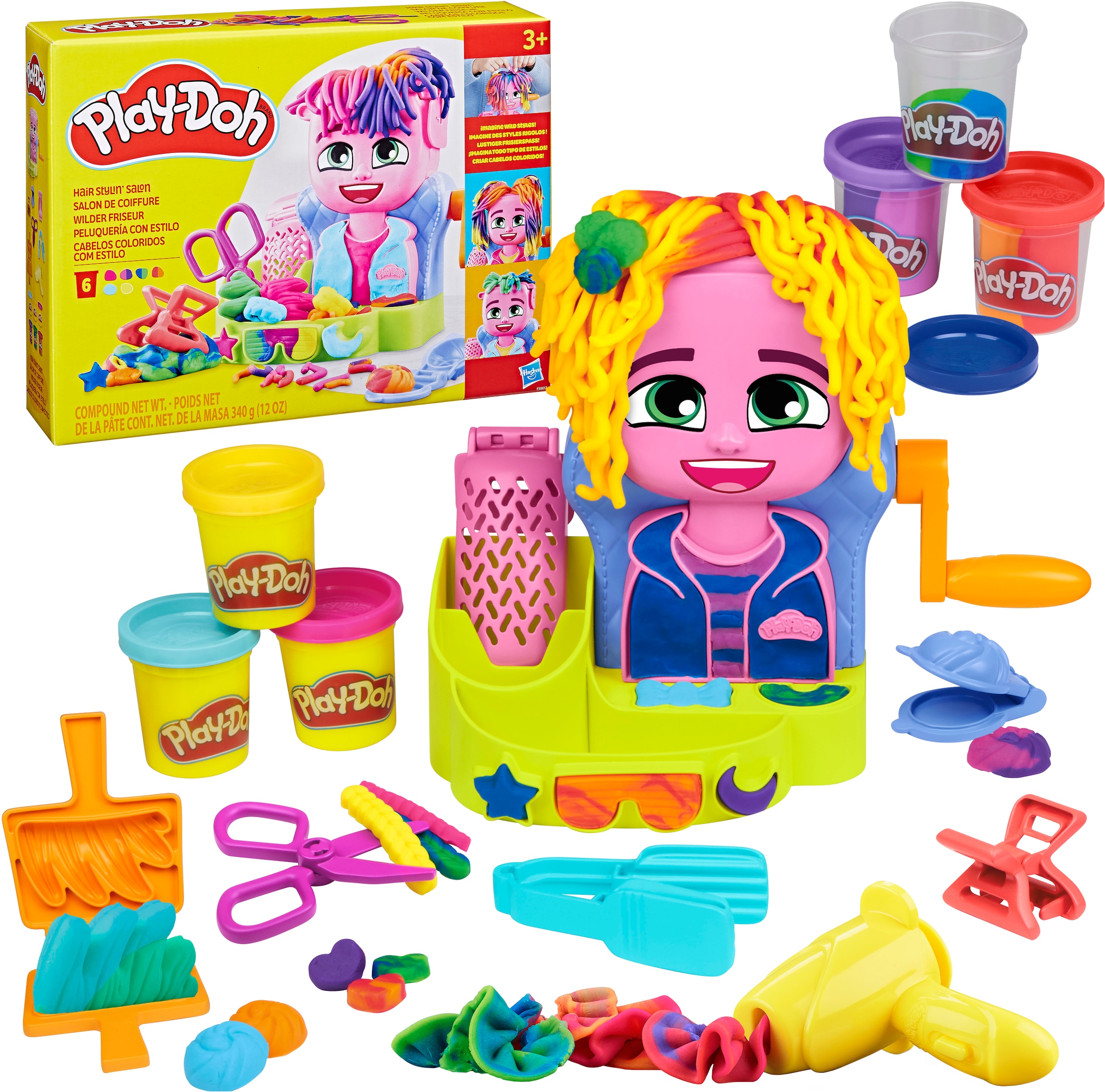 Hasbro Knetform-Set »Play-Doh, Wilder Friseur«