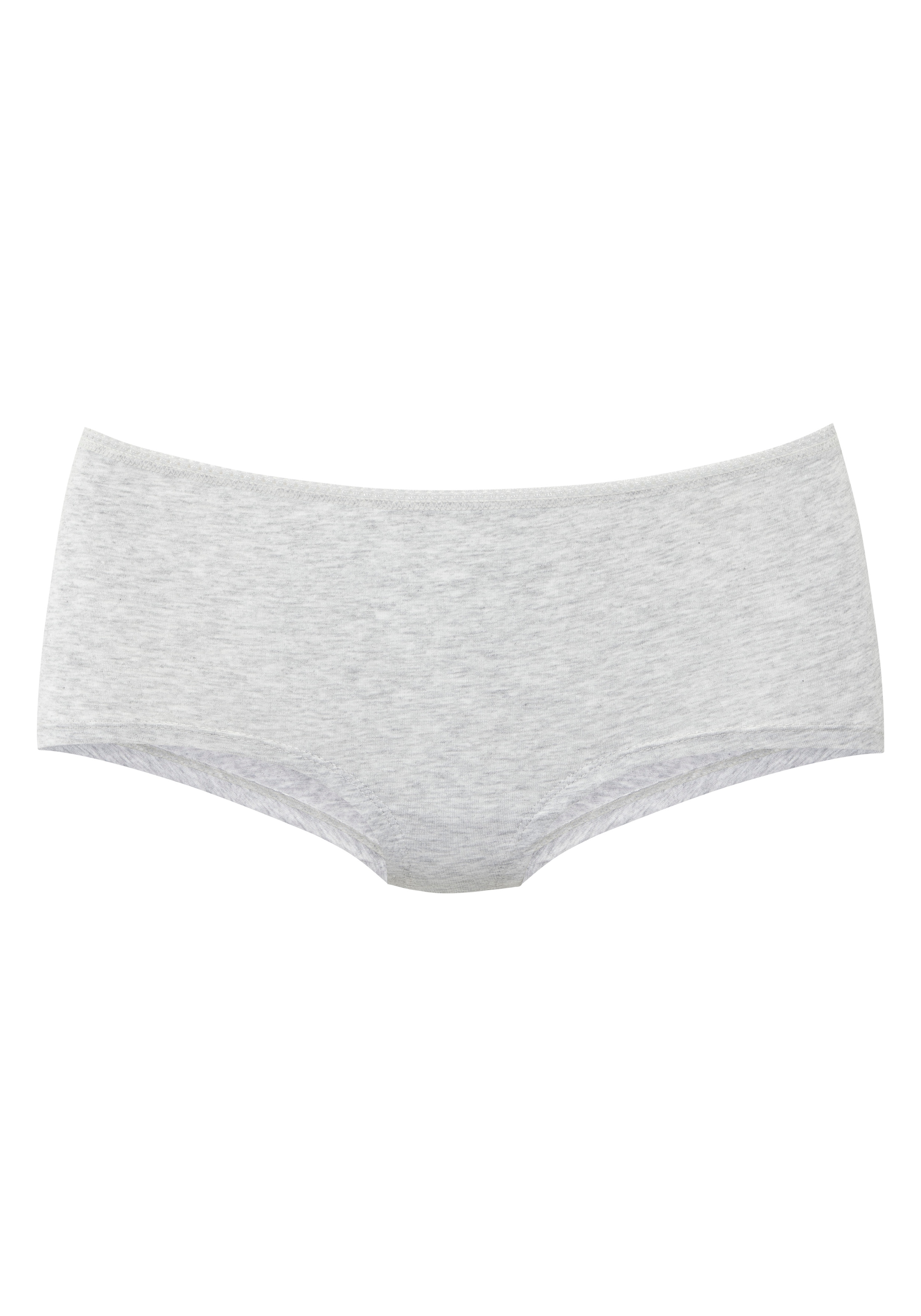LASCANA Panty 3er Pack,  unifarben, mit Spitze am Bundabschluss