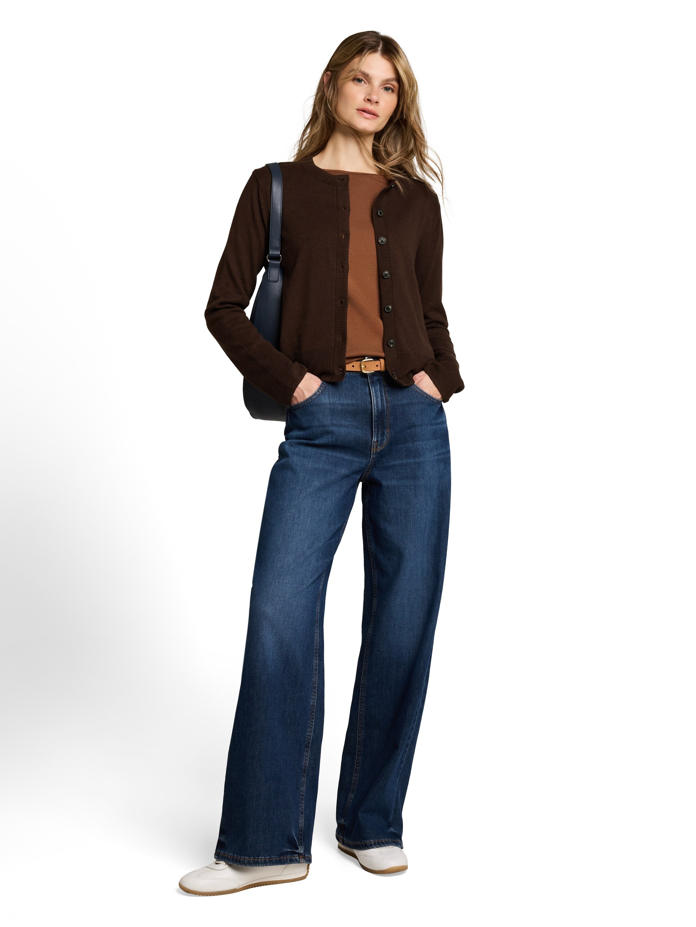 TOM TAILOR Cardigan »Regular« mit Knopfleiste / Rundhals