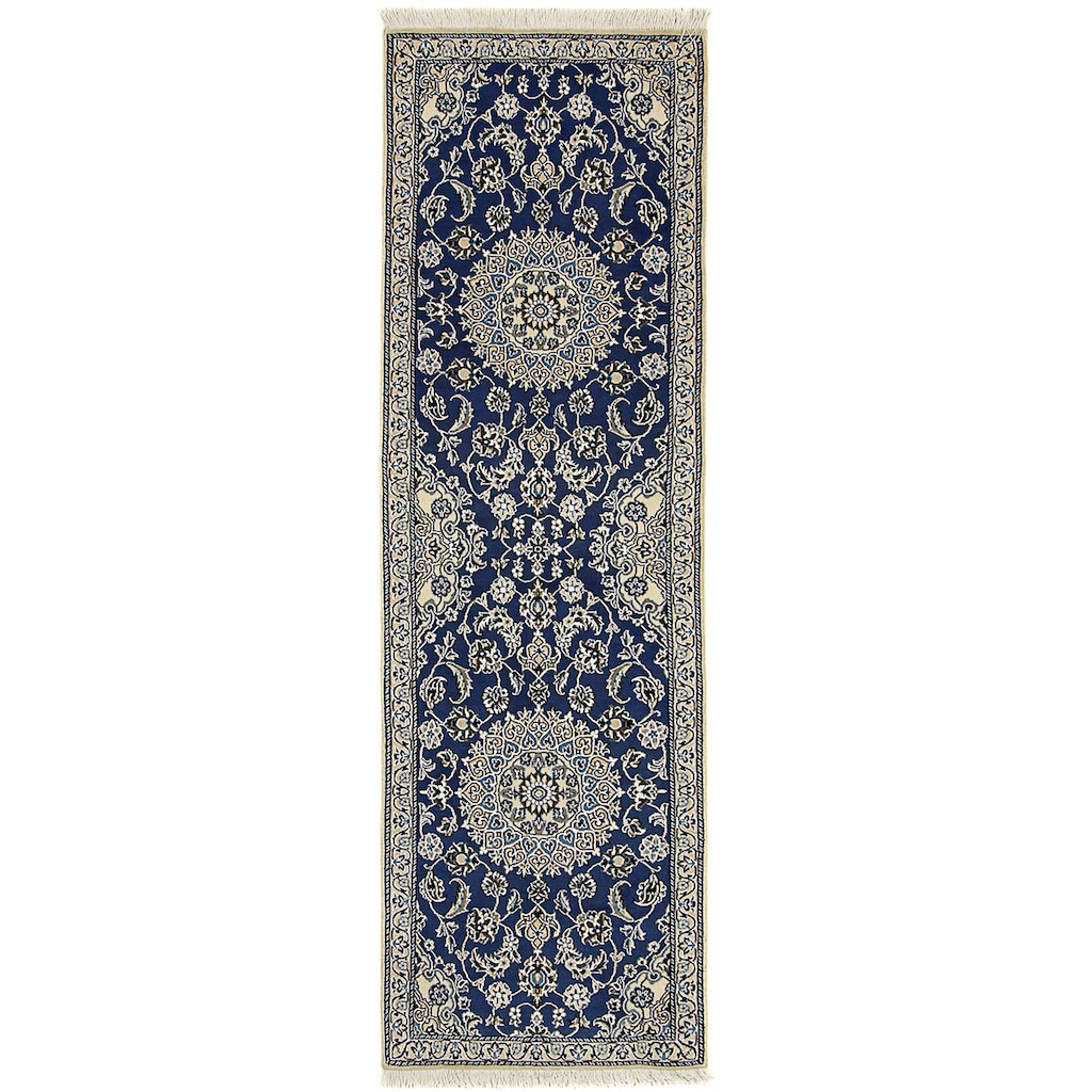 morgenland Orientteppich »Perser - Nain - Royal - 200 x 60 cm - blau«, rechteckig