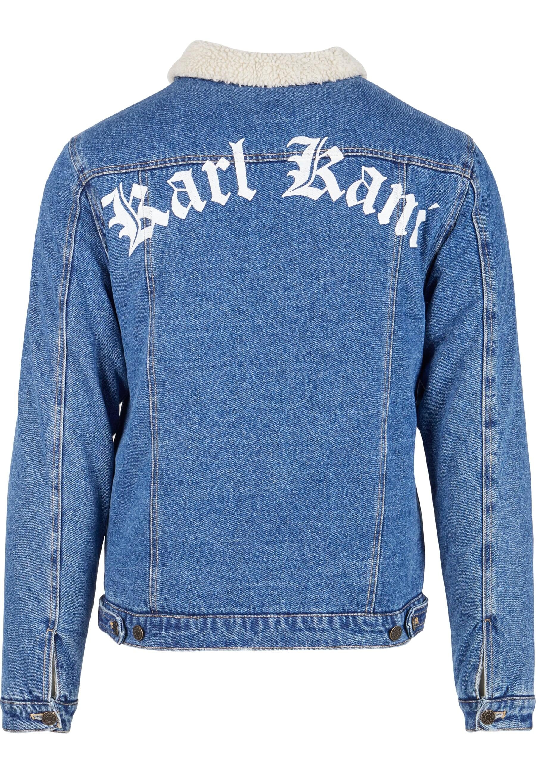 Karl Kani Jeansjacke »Karl Kani Herren KM224-062-1 KK Old English Denim Jacket«, (1 St.), ohne Kapuze