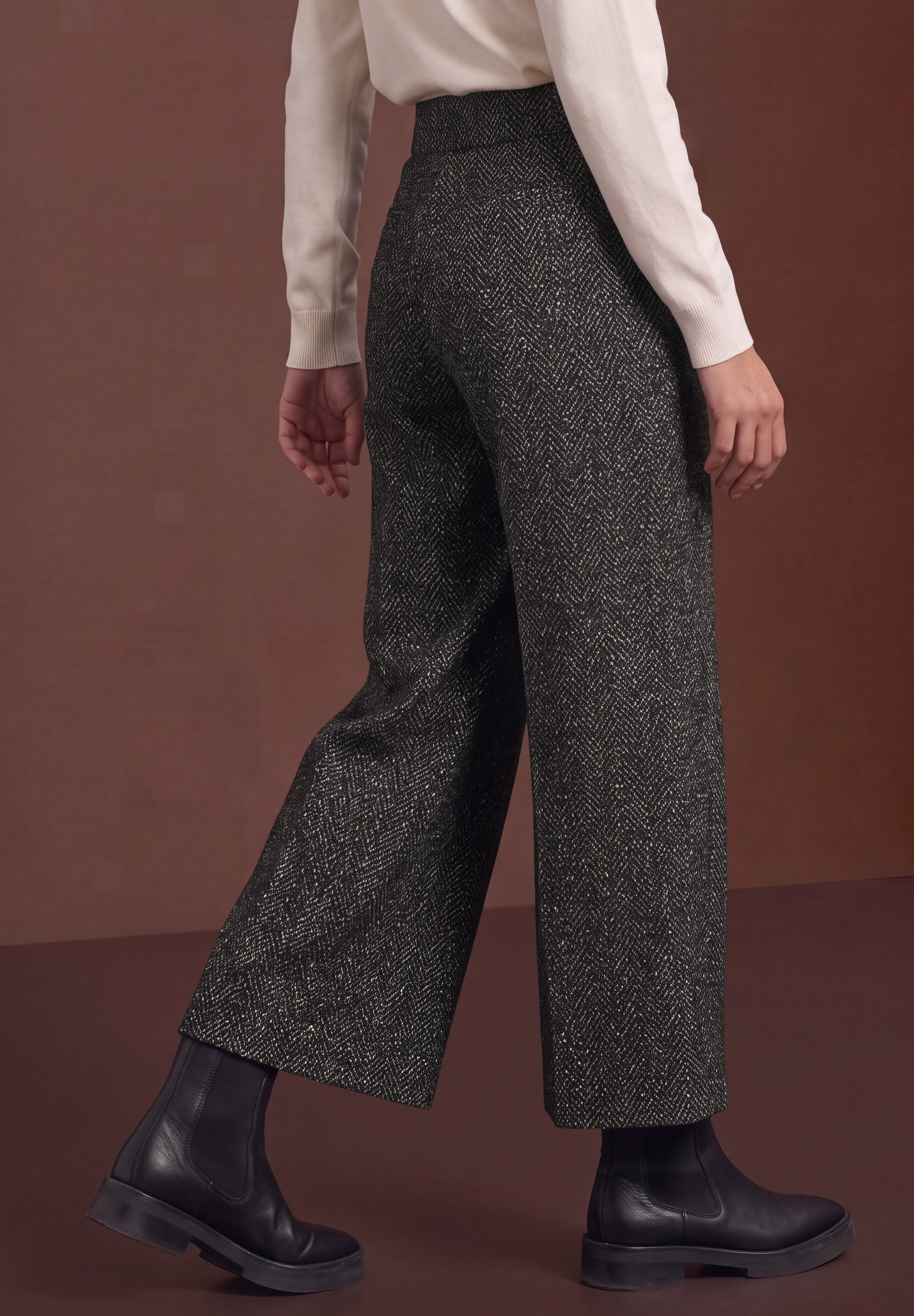 STREET ONE Stoffhose  mit Elastikbund