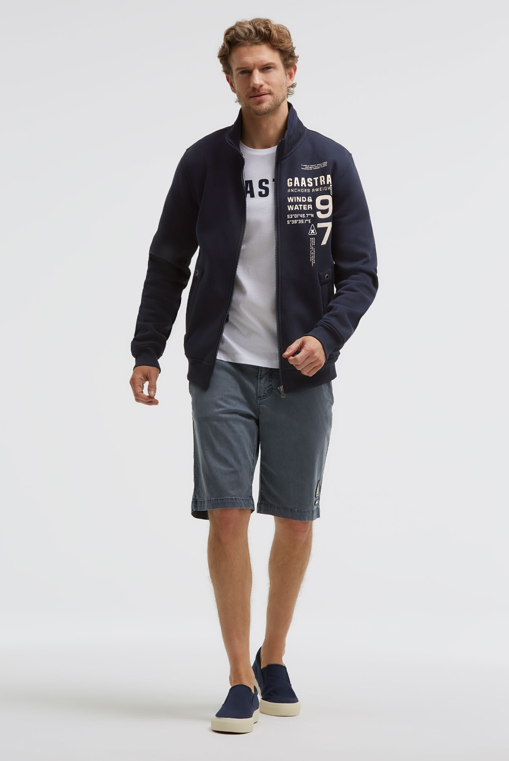 Gaastra Sweatjacke mit Stehkragen