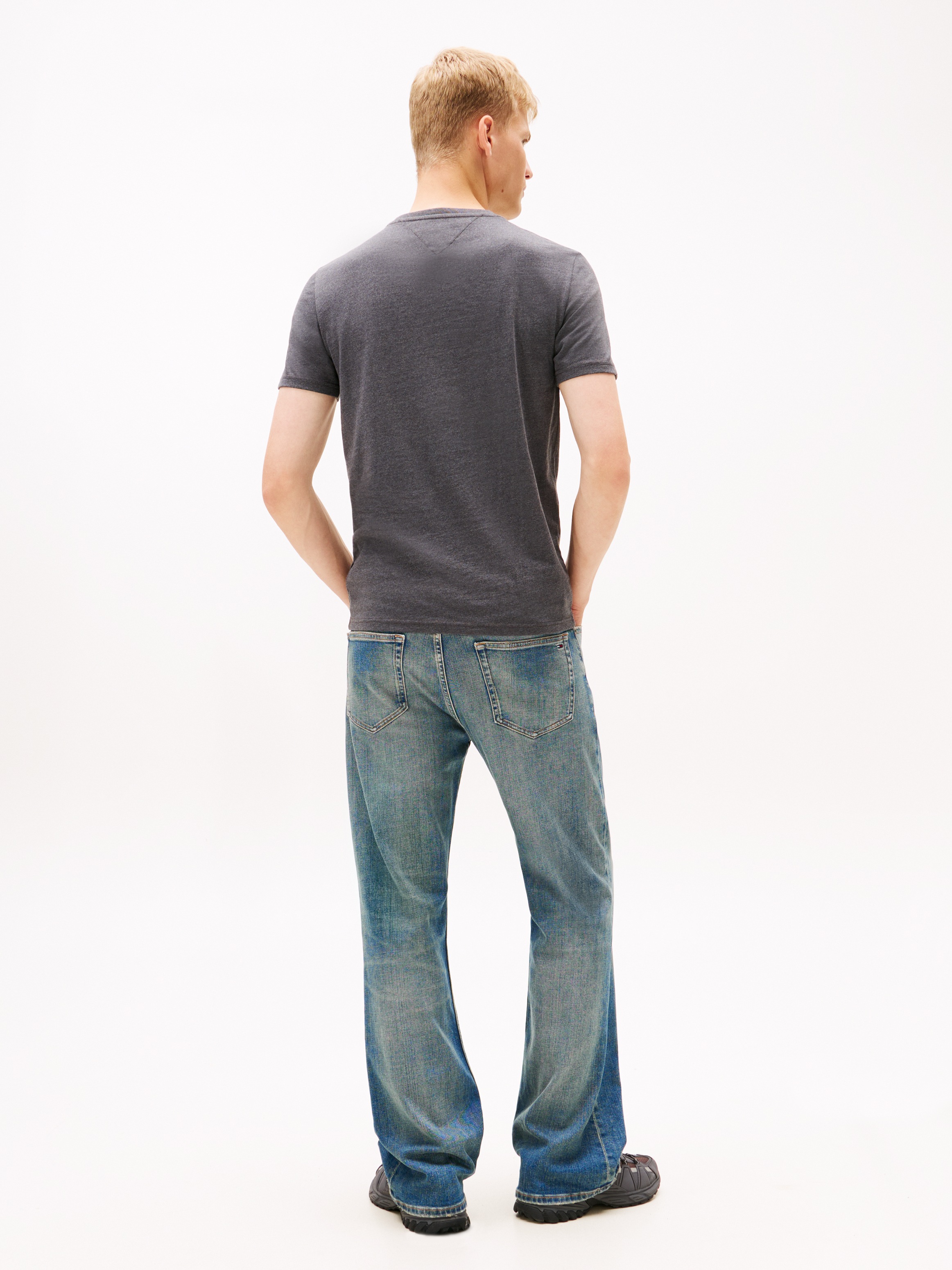 Tommy Jeans T-Shirt »TJM XSLIM JASPE HTR TEE EXT«, Mit Rundhalsausschnitt