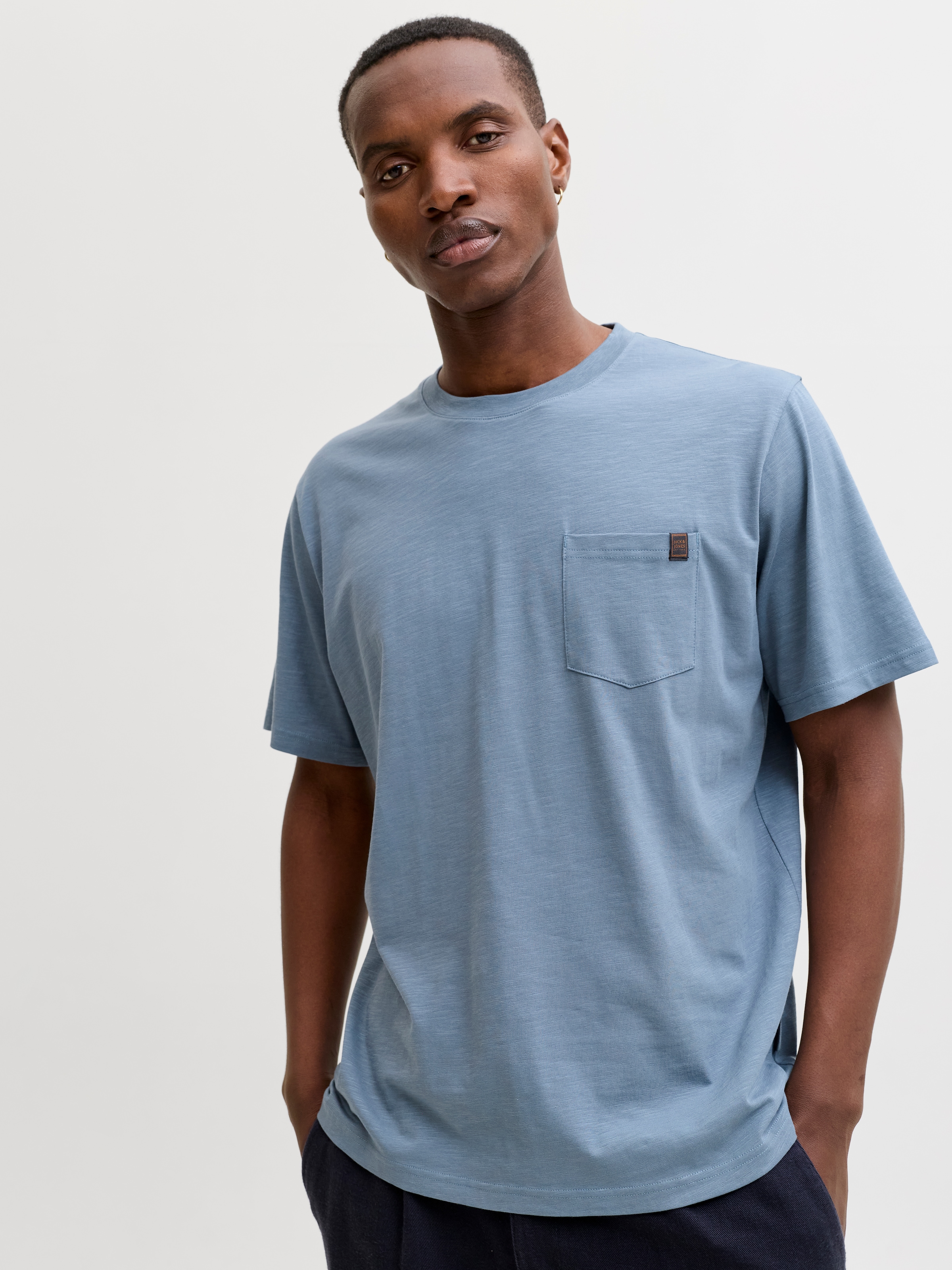 Jack & Jones Kurzarmshirt »JJEDOVER SLUB TEE SS NOOS« Baumwollmischung, relaxed fit