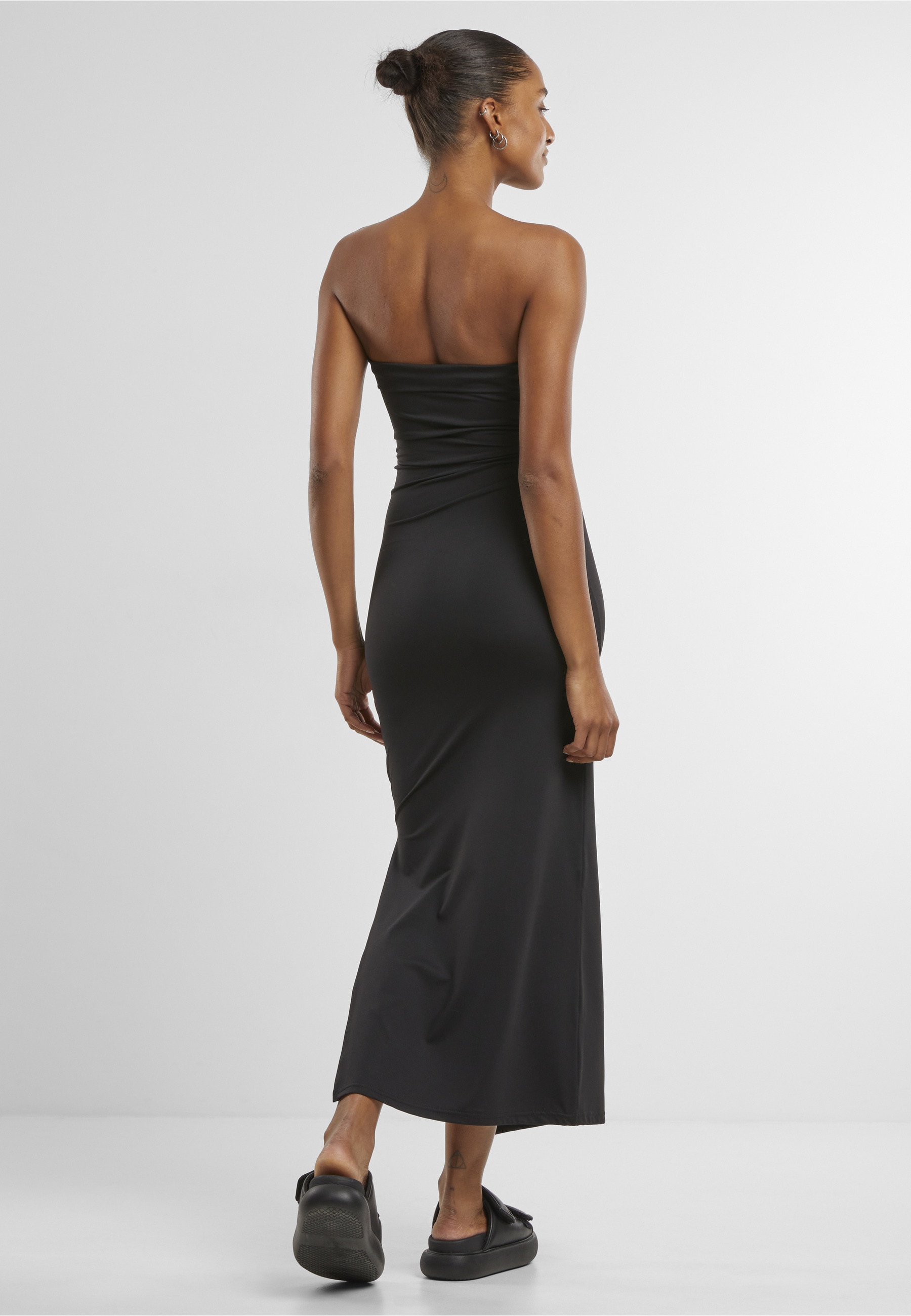 URBAN CLASSICS Shirtkleid »Urban Classics Ladies Bandeau Midi Dress« 1 Stk. tlg.
