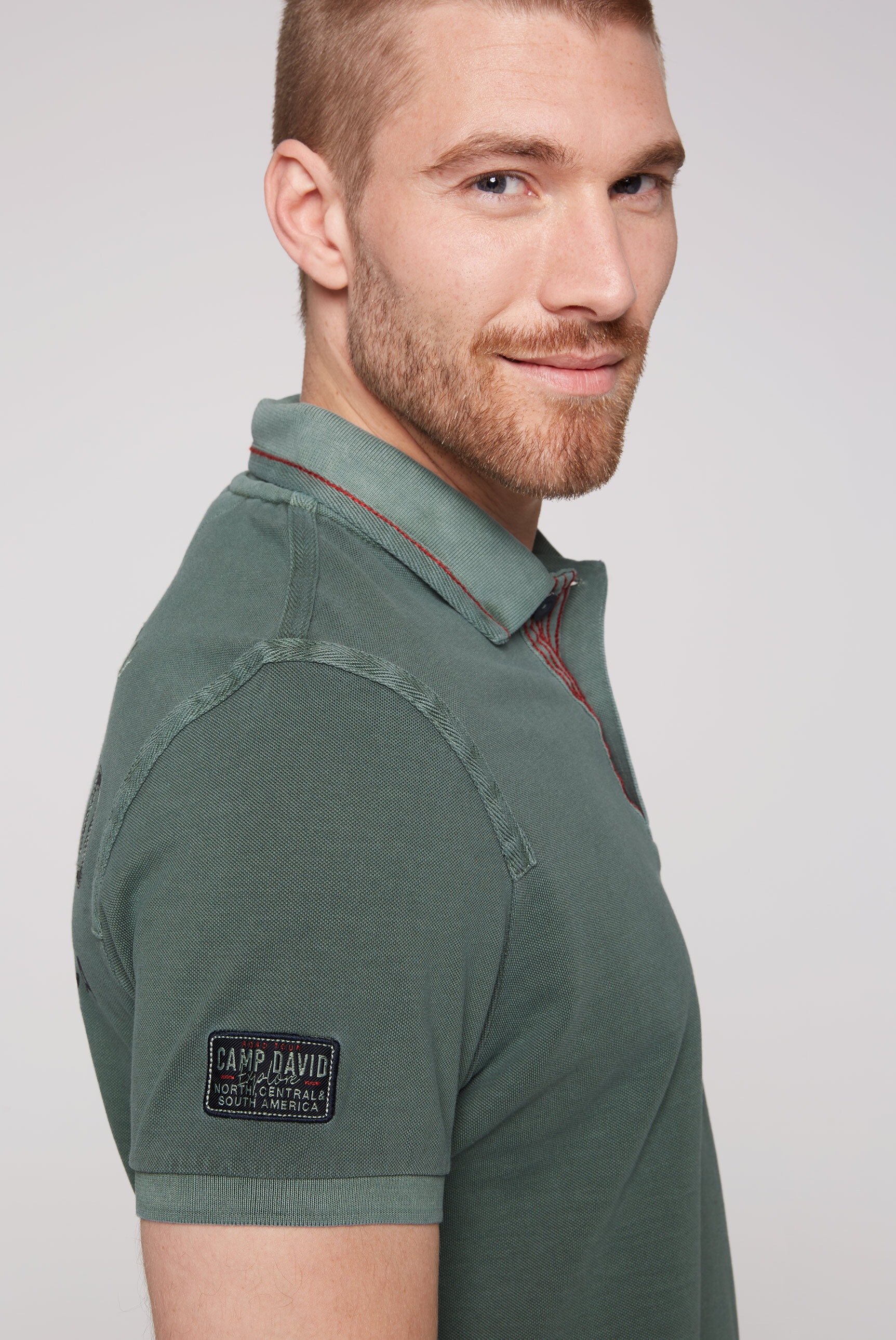 CAMP DAVID Poloshirt, aus Baumwolle