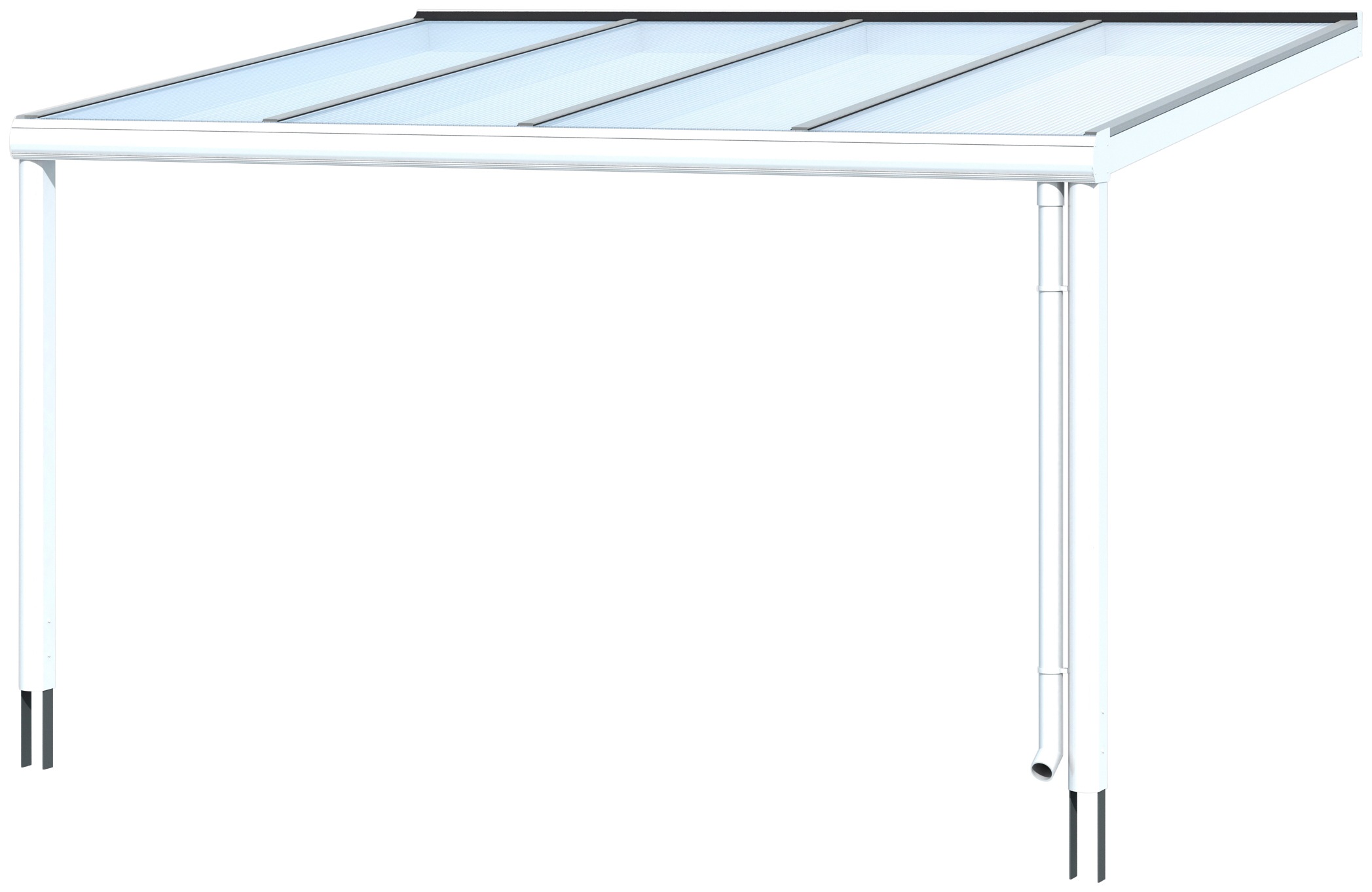 Skanholz Terrassendach »Genua«, 434 cm Breite, verschiedene Tiefe