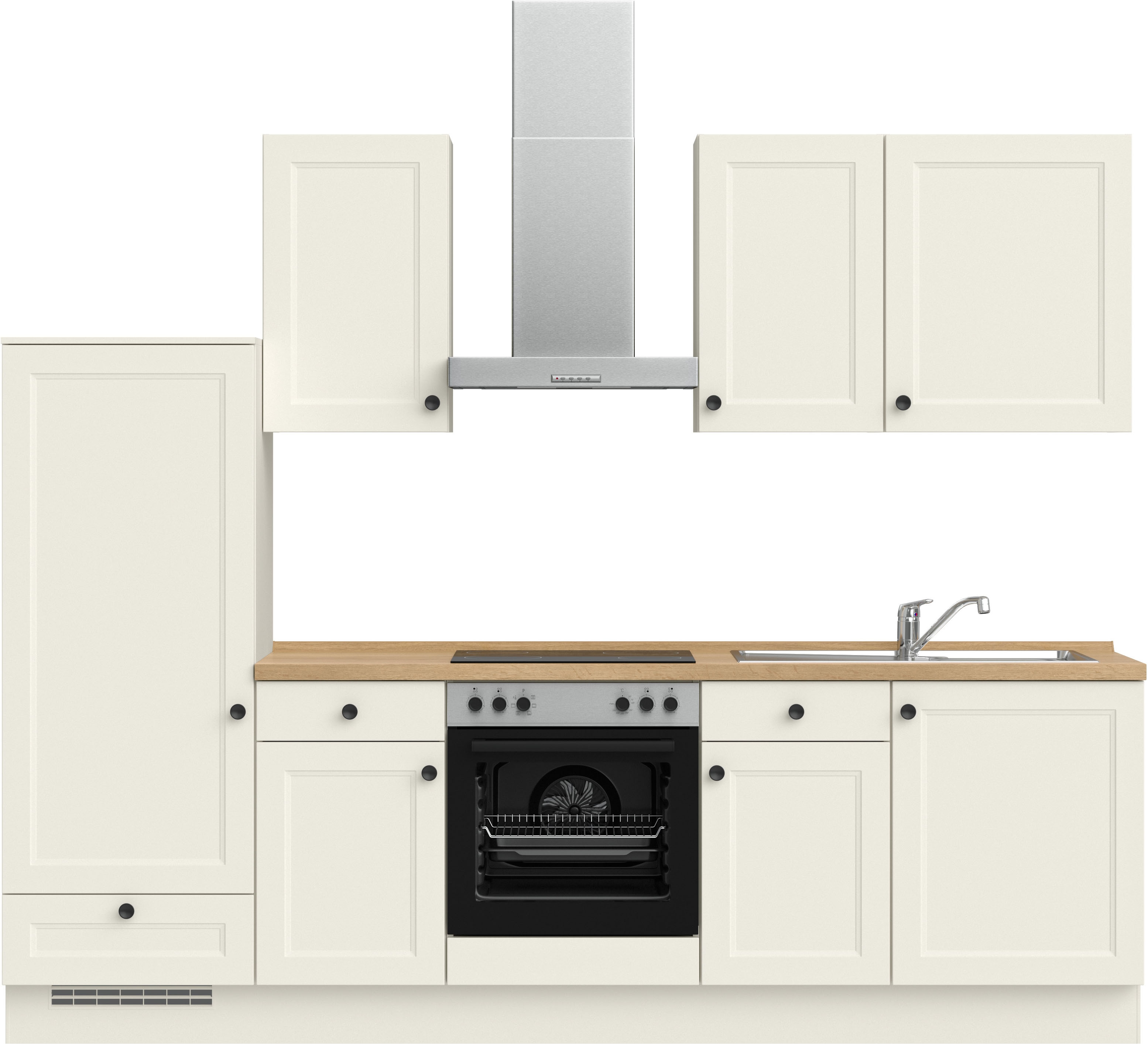 nobilia Küchenzeile ""Cascada I", NEU: individuell anpassbar mit gratis Profi-Beratung" vormontiert, Breite 270 cm, Ausrichtung wählbar, wahlw. mit E-Geräten
