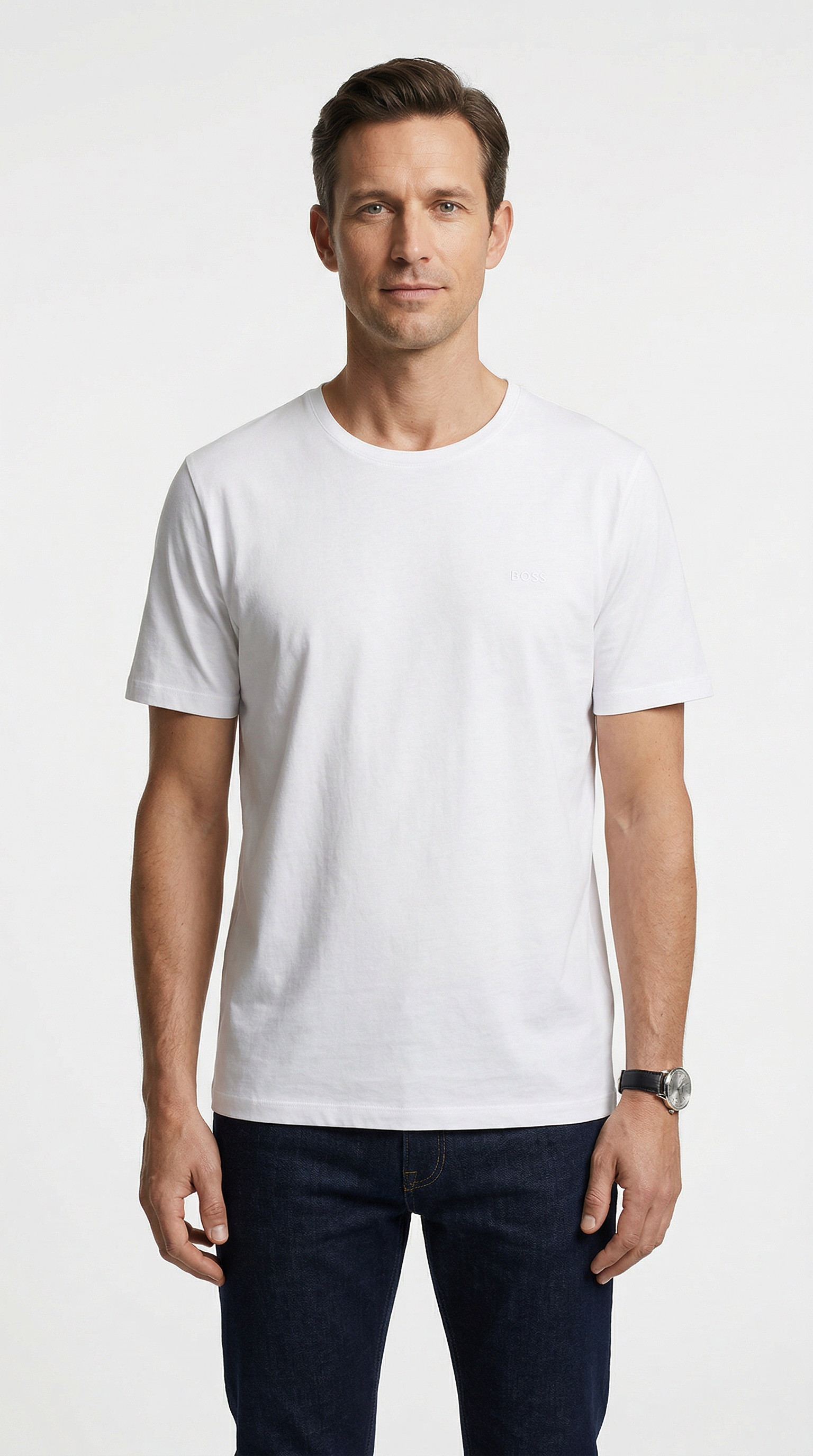 BOSS Rundhalsshirt "B-TShirtRN 2P Comfor" Packung, 2er-Pack, 2 Stk. mit ton günstig online kaufen