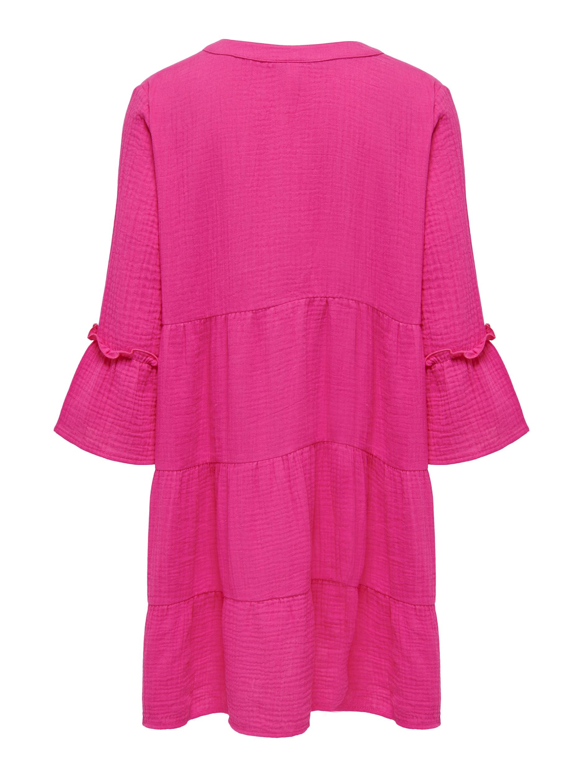 ONLY Tunikakleid »ONLTHYRA PEPLON DRESS NOOS WVN«, mit Volant im Tunika Style